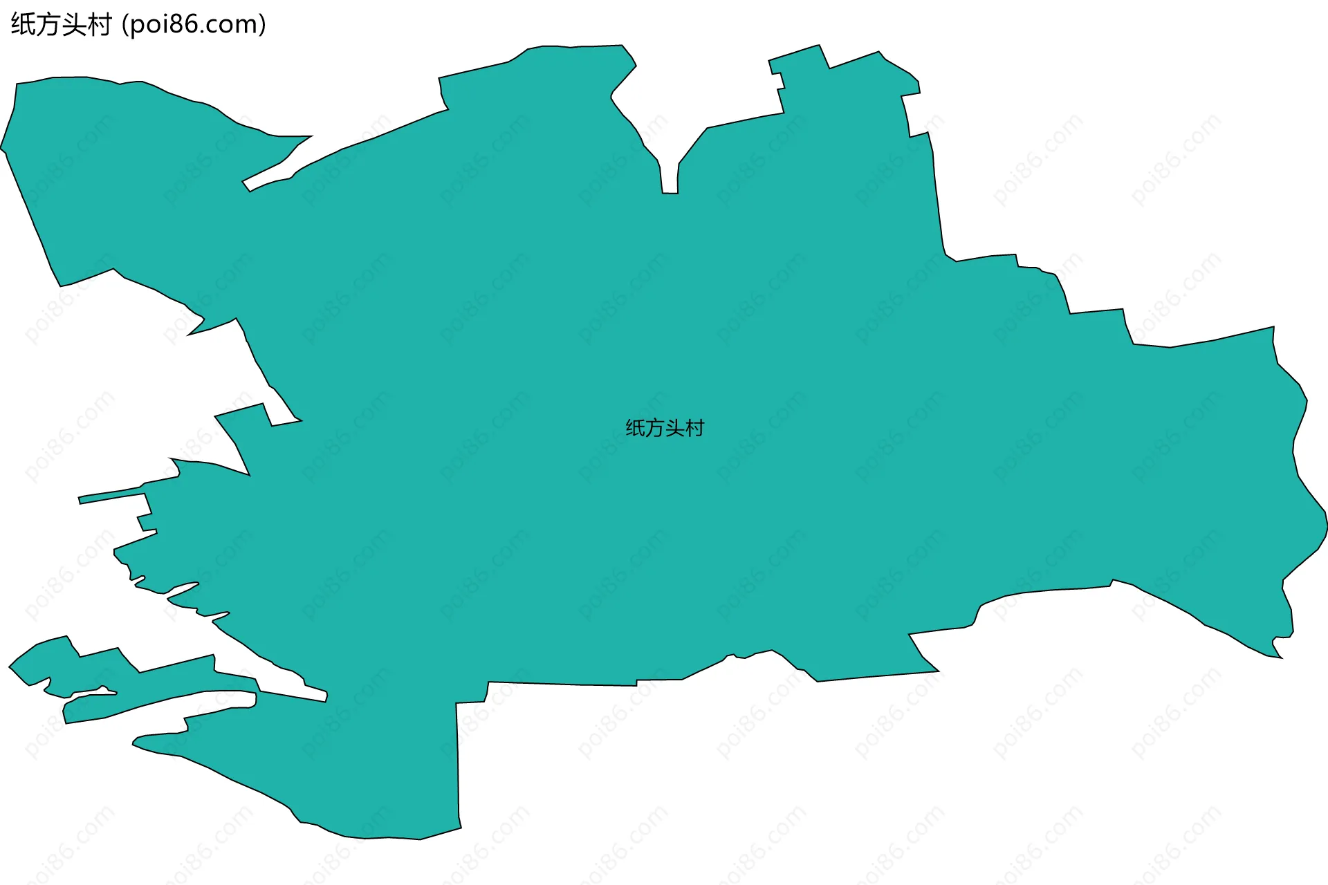 纸方头村边界地图
