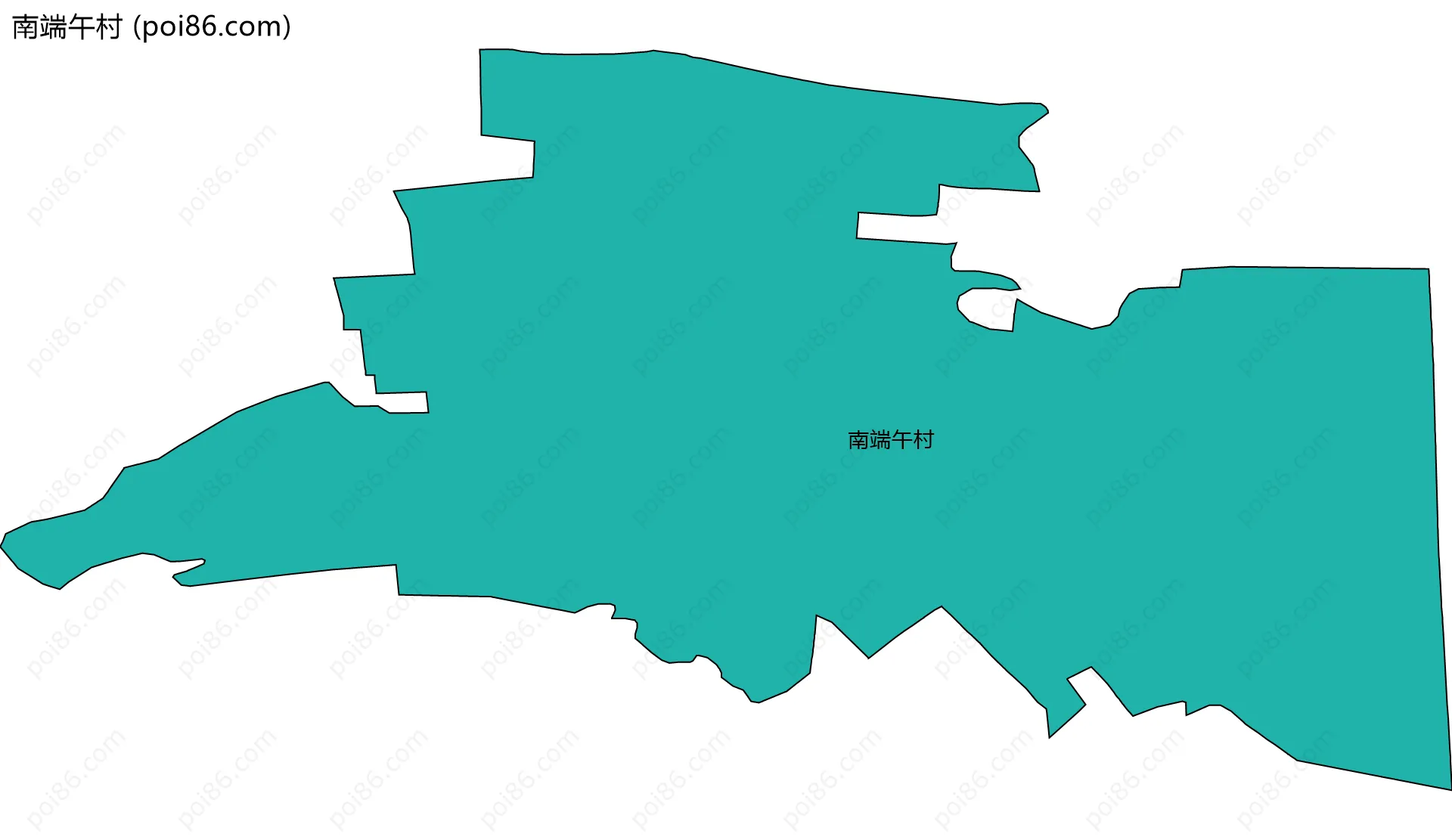 南端午村边界地图