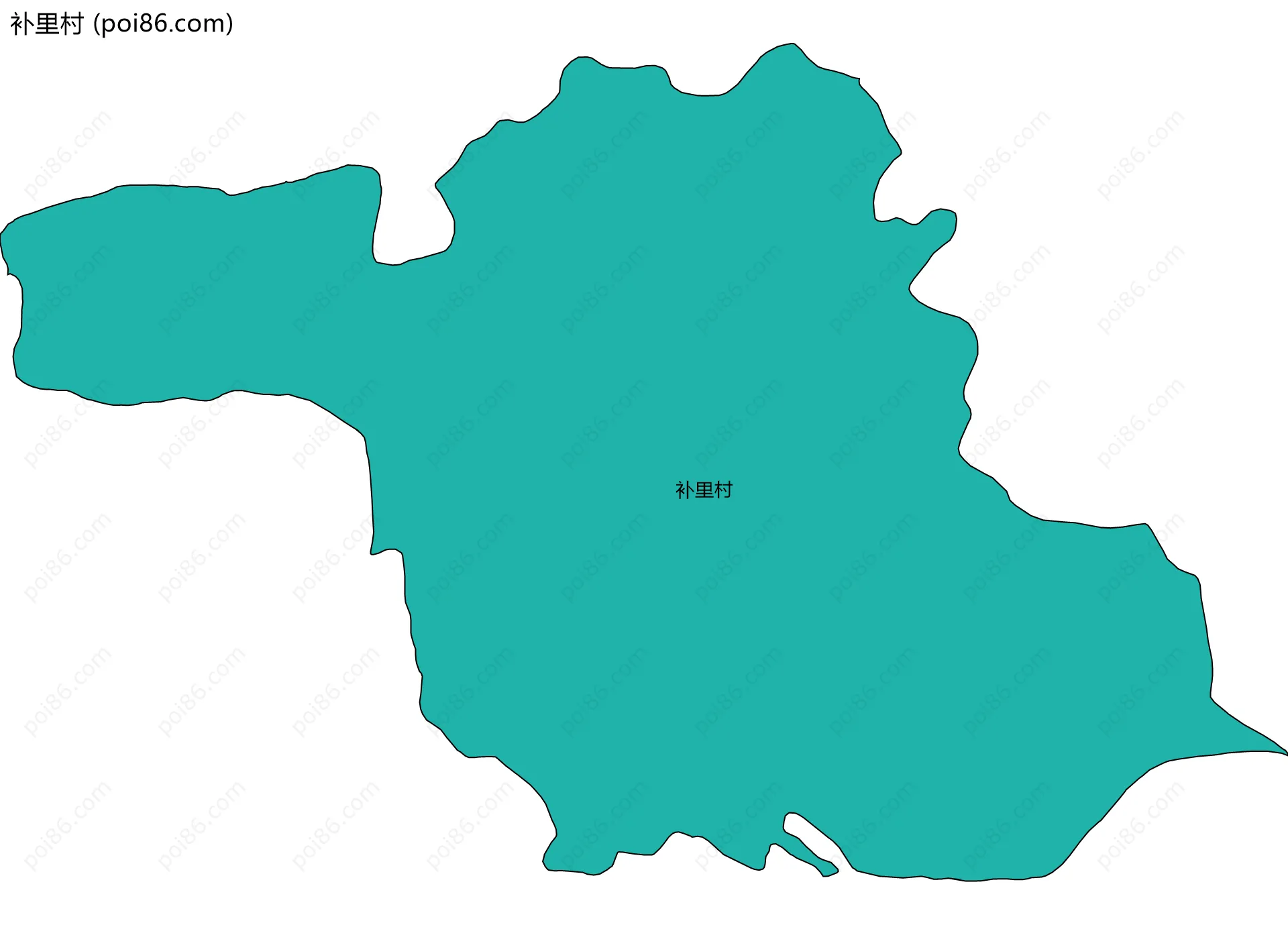 补里村边界地图