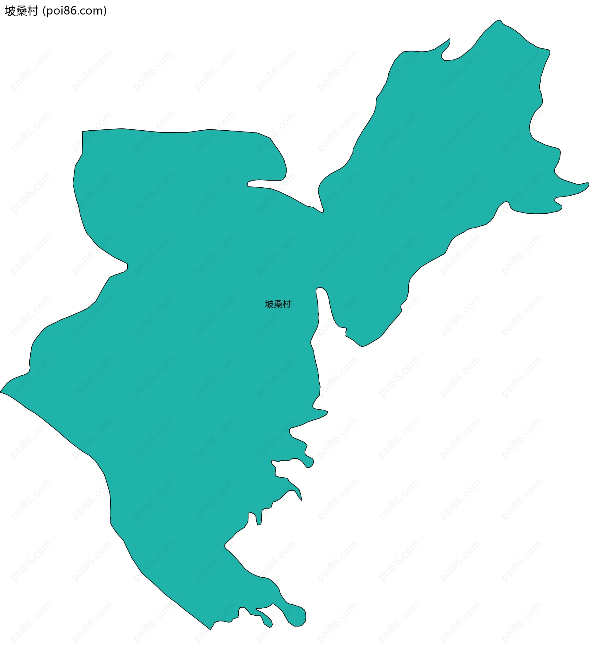 坡桑村边界地图