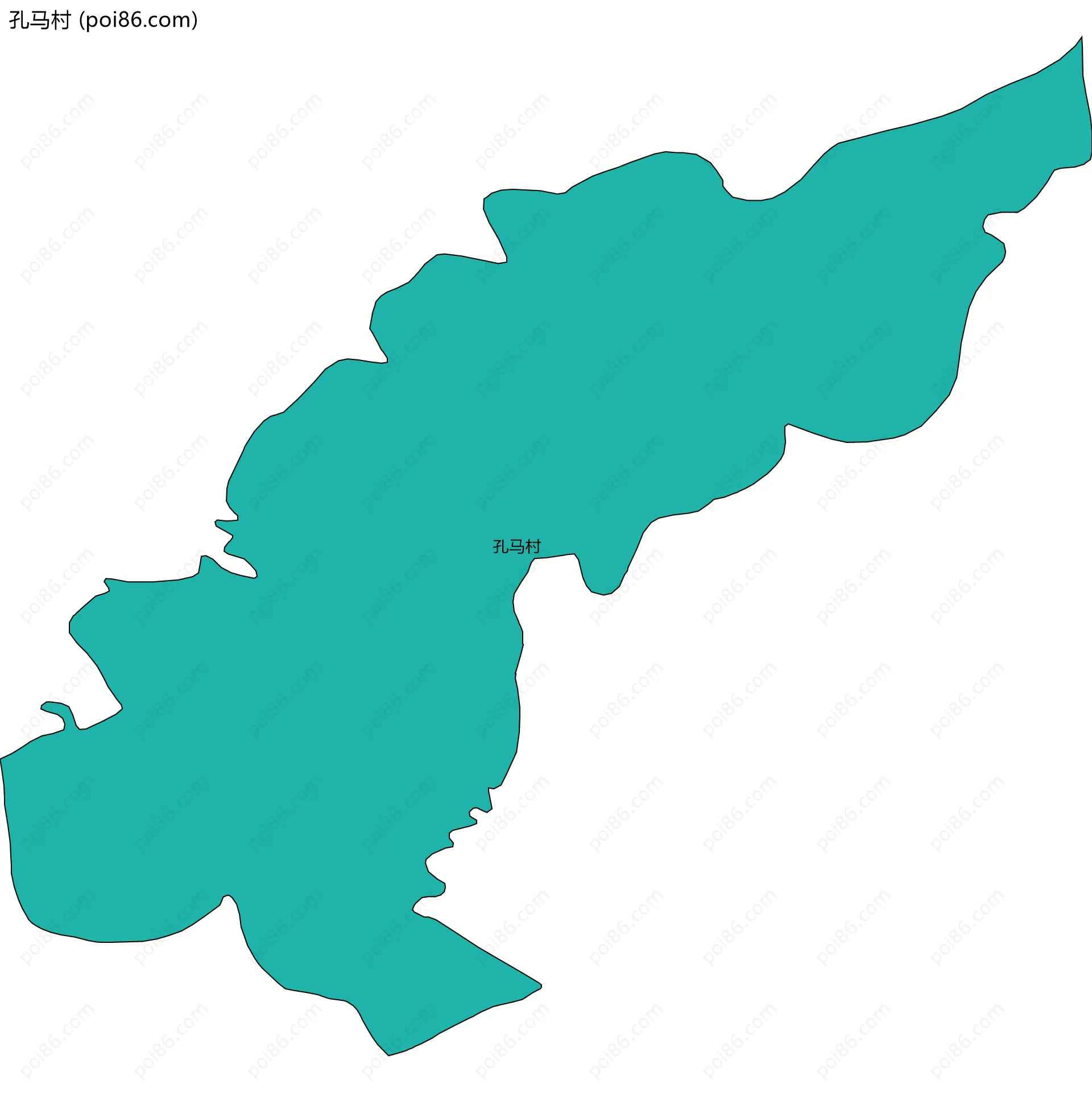 孔马村边界地图