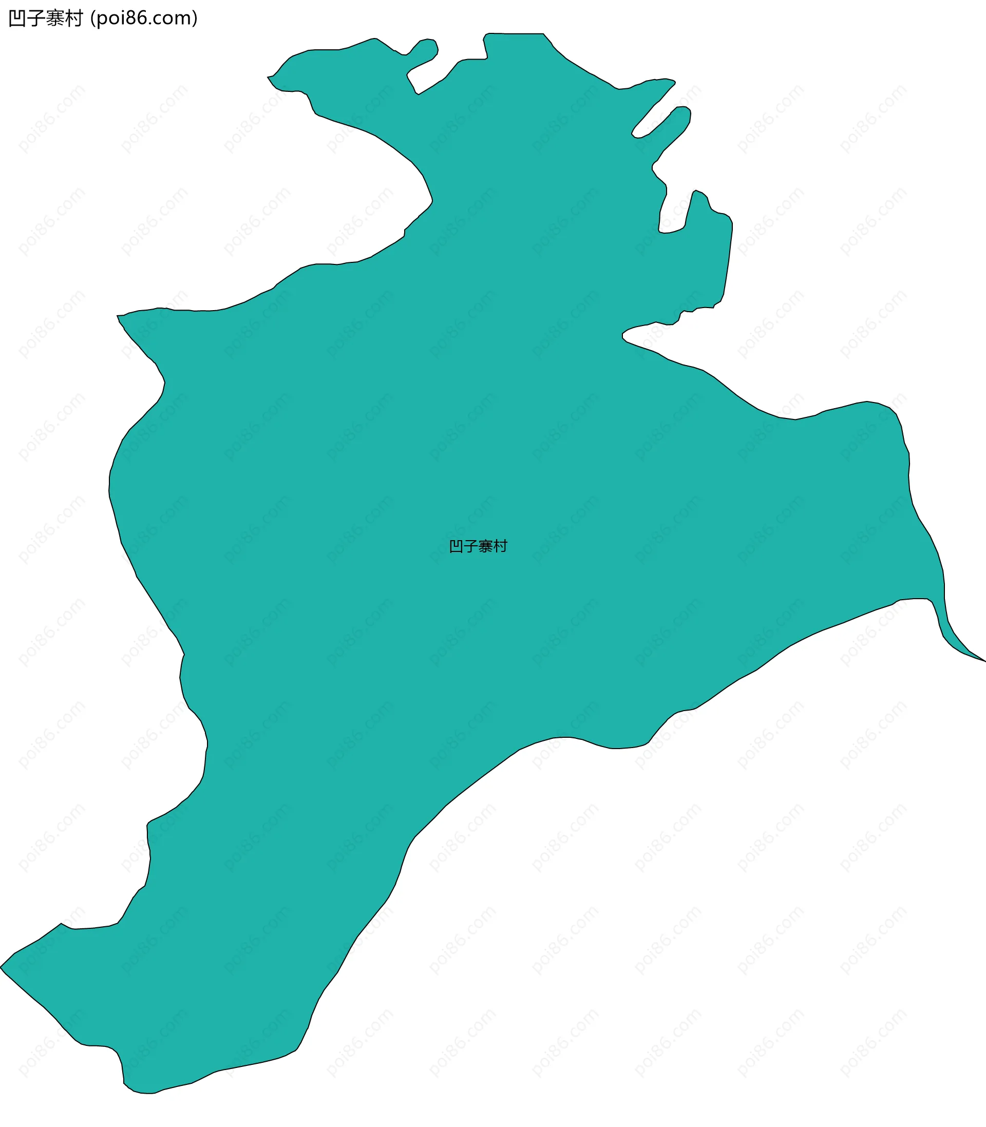 凹子寨村边界地图