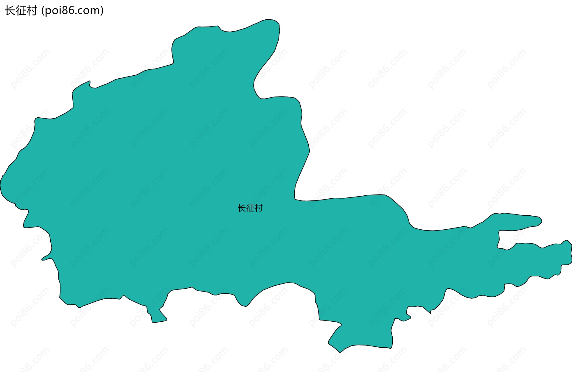 长征村边界地图