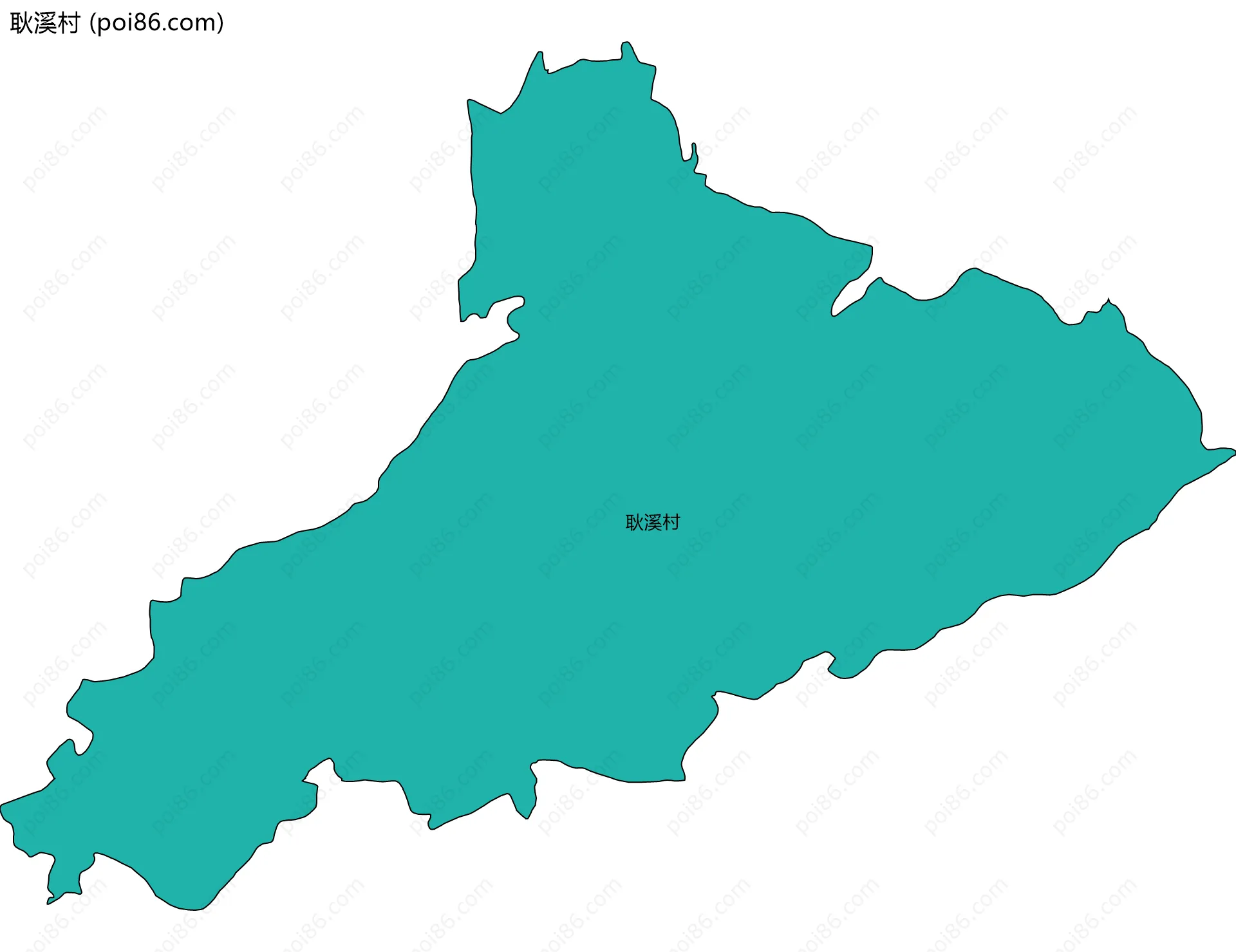 耿溪村边界地图