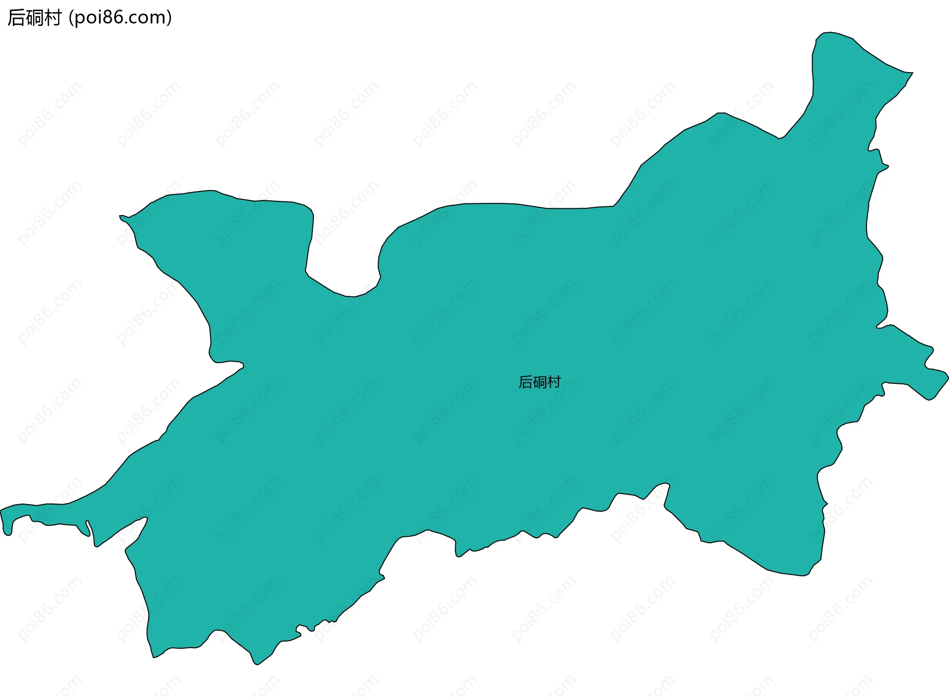 后硐村边界地图