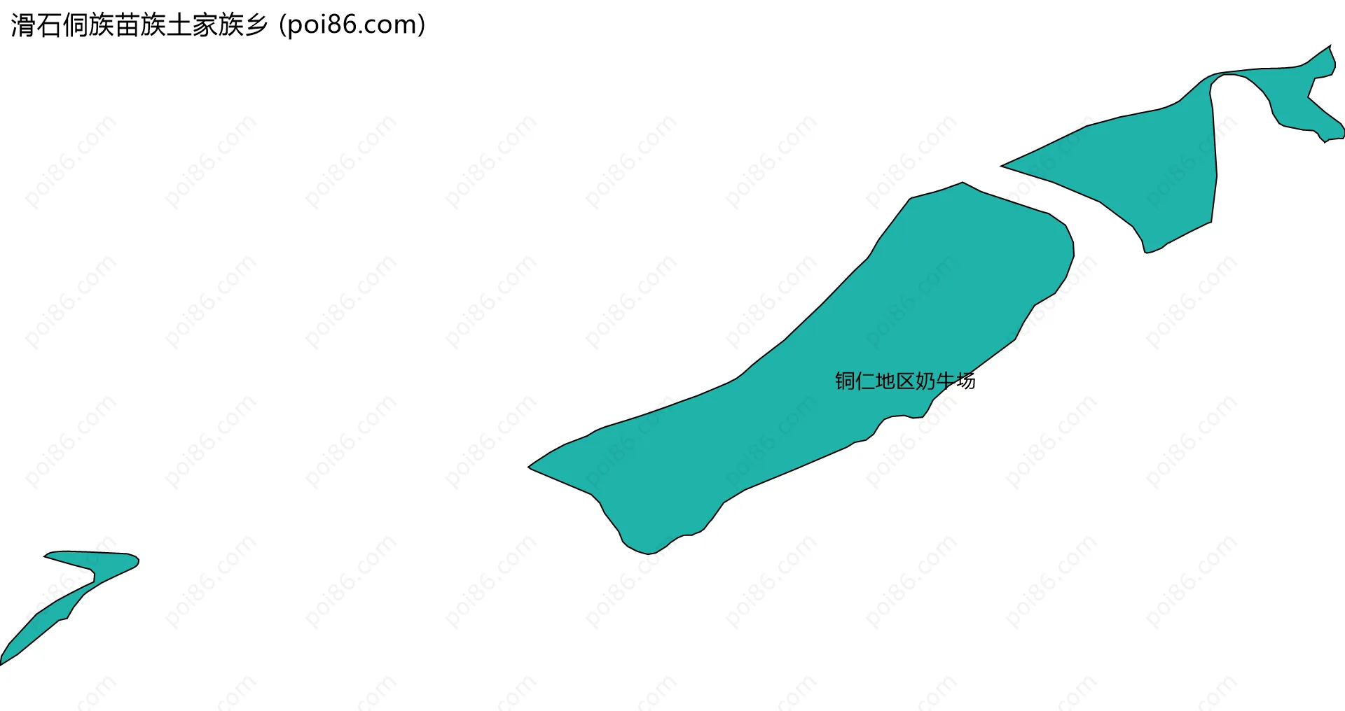 滑石侗族苗族土家族乡边界地图(五级行政区划)