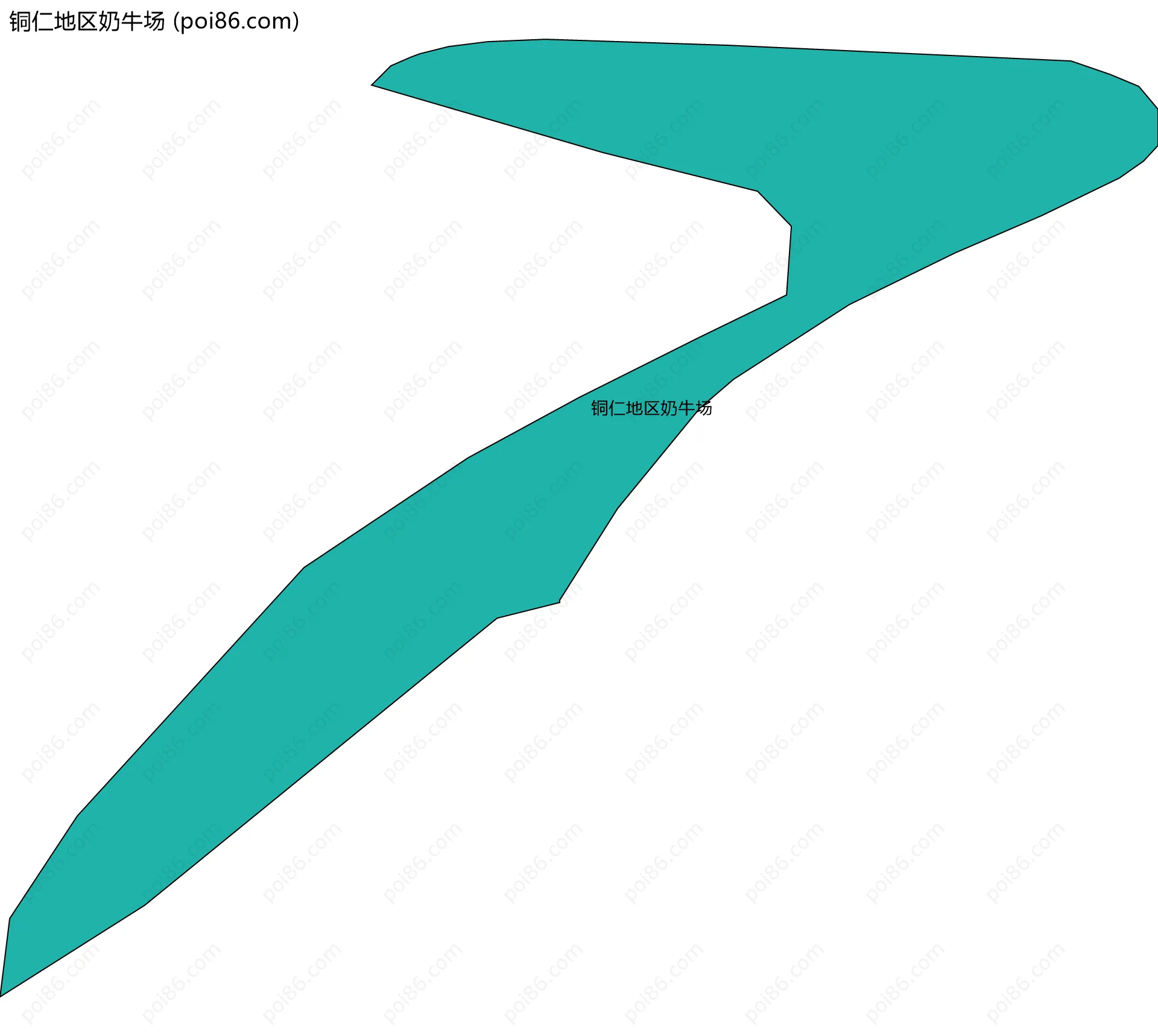 铜仁地区奶牛场边界地图