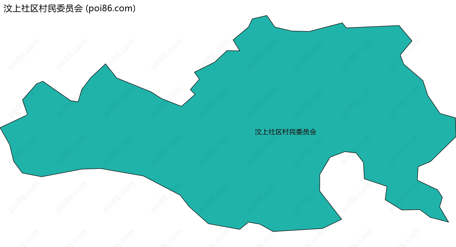 汶上社区村民委员会边界地图