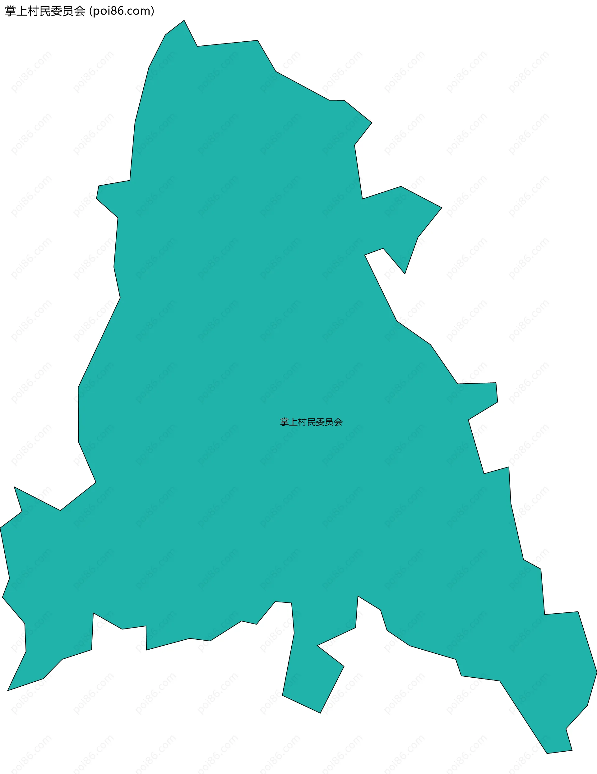 掌上村民委员会边界地图