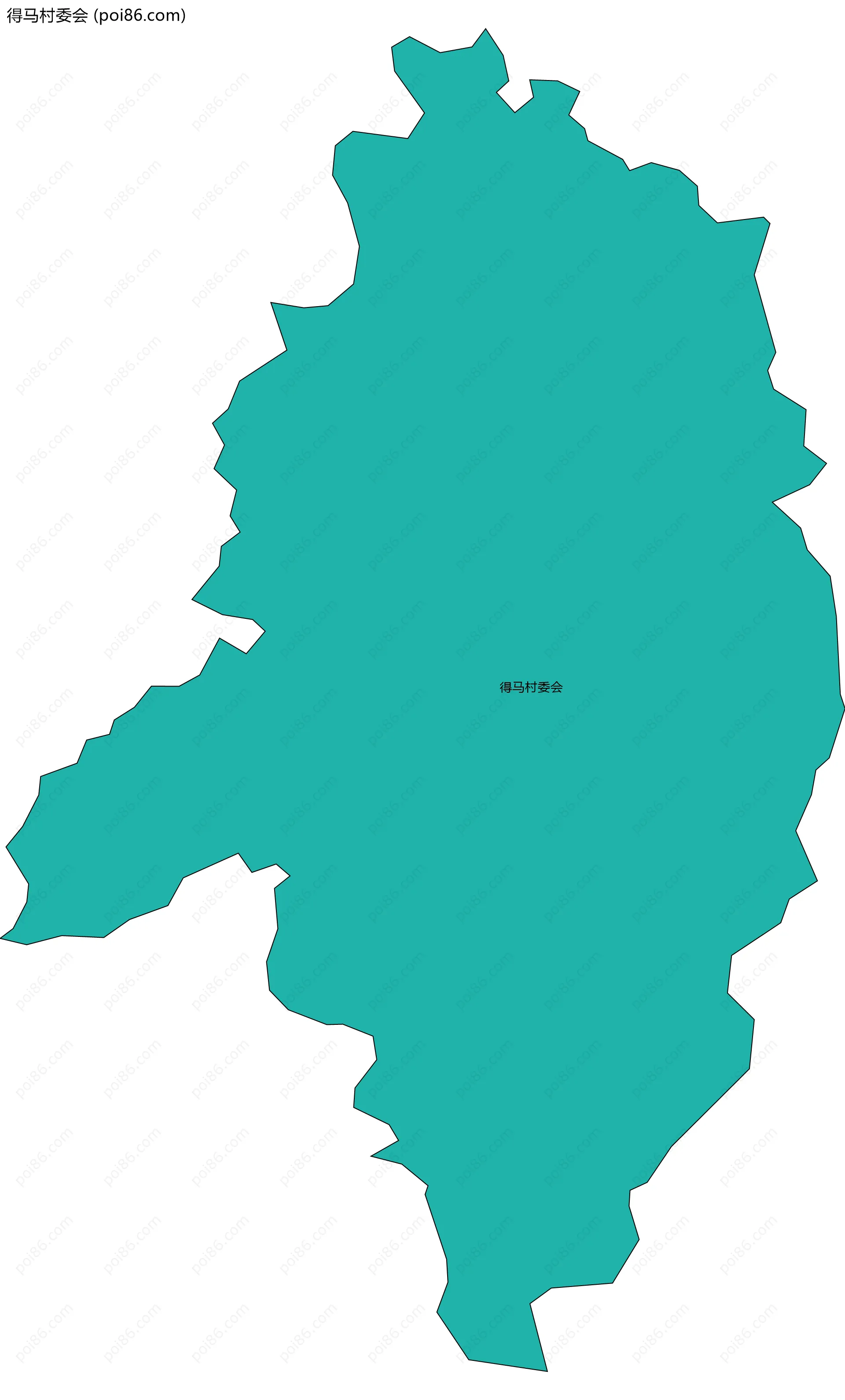 得马村委会边界地图