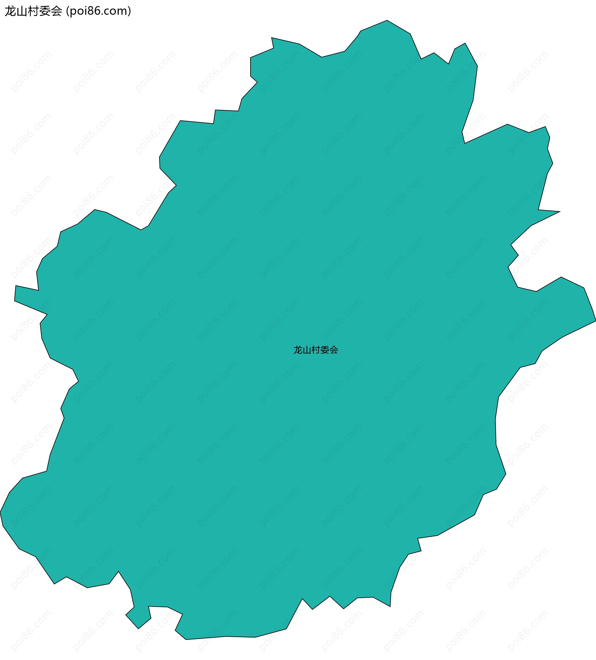 龙山村委会边界地图
