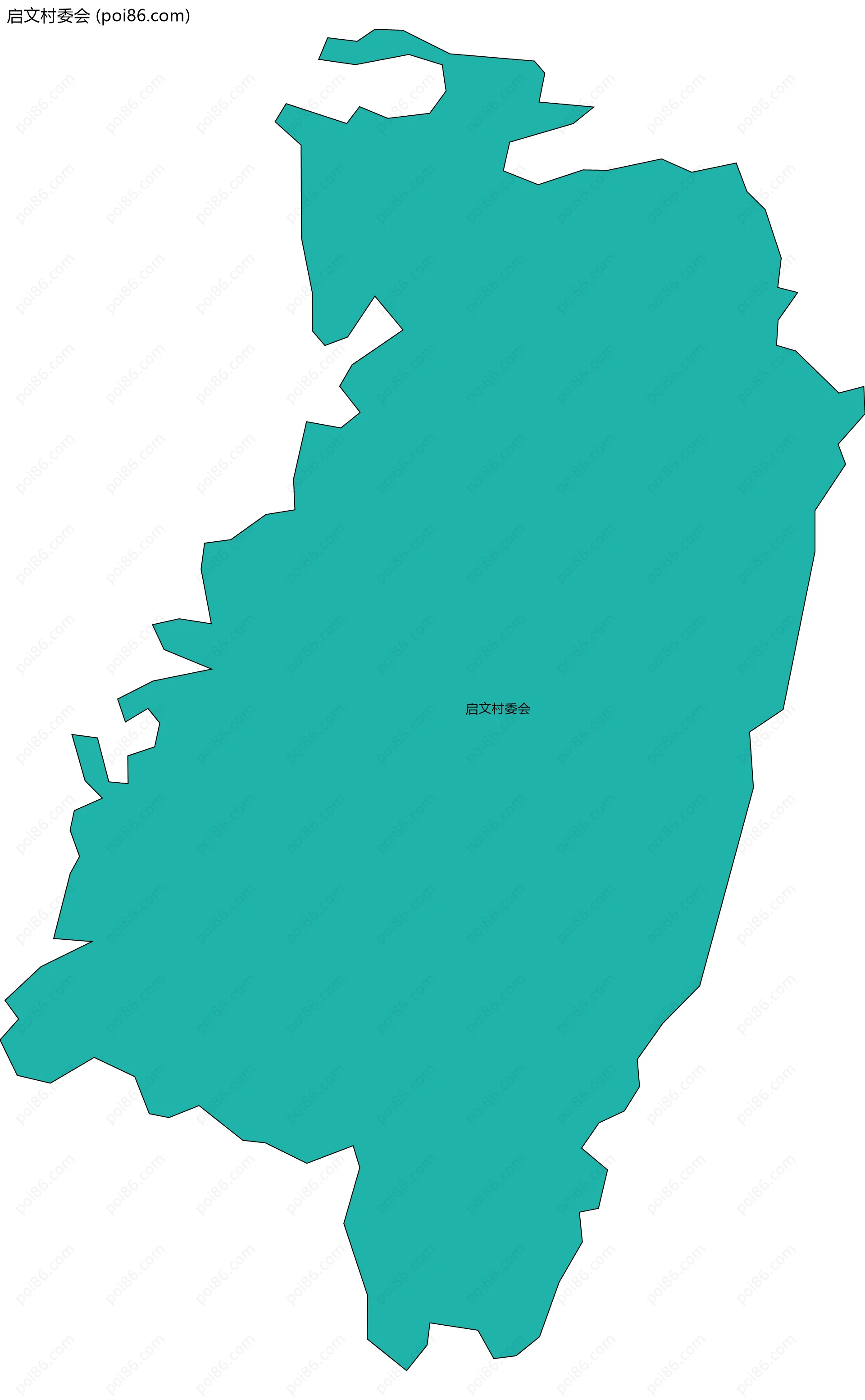 启文村委会边界地图