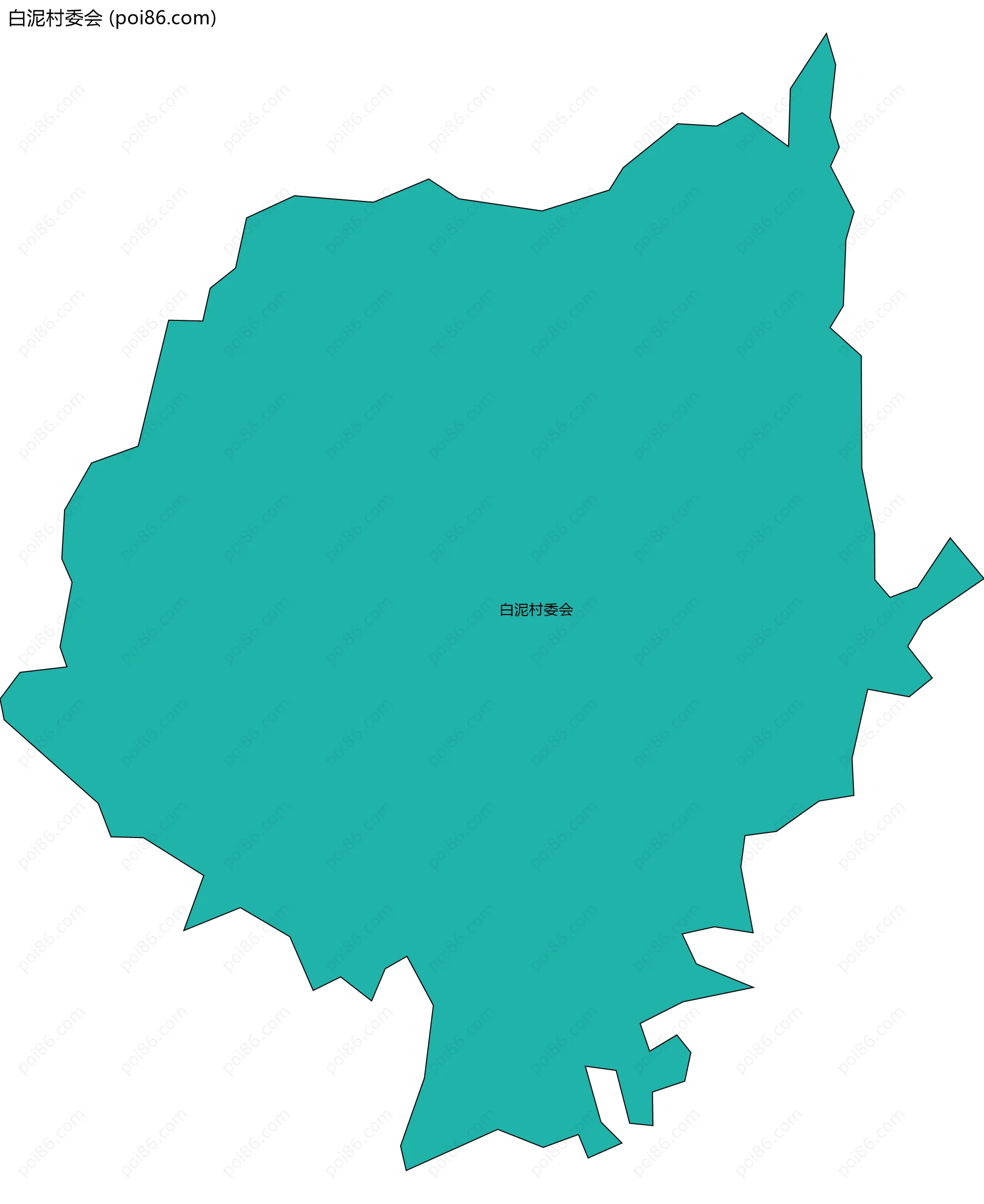 白泥村委会边界地图