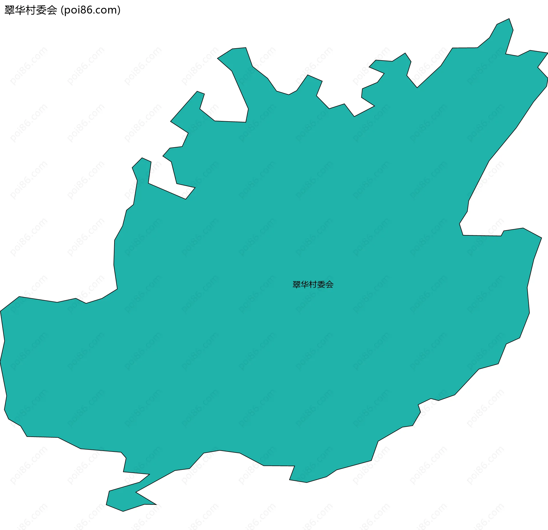 翠华村委会边界地图
