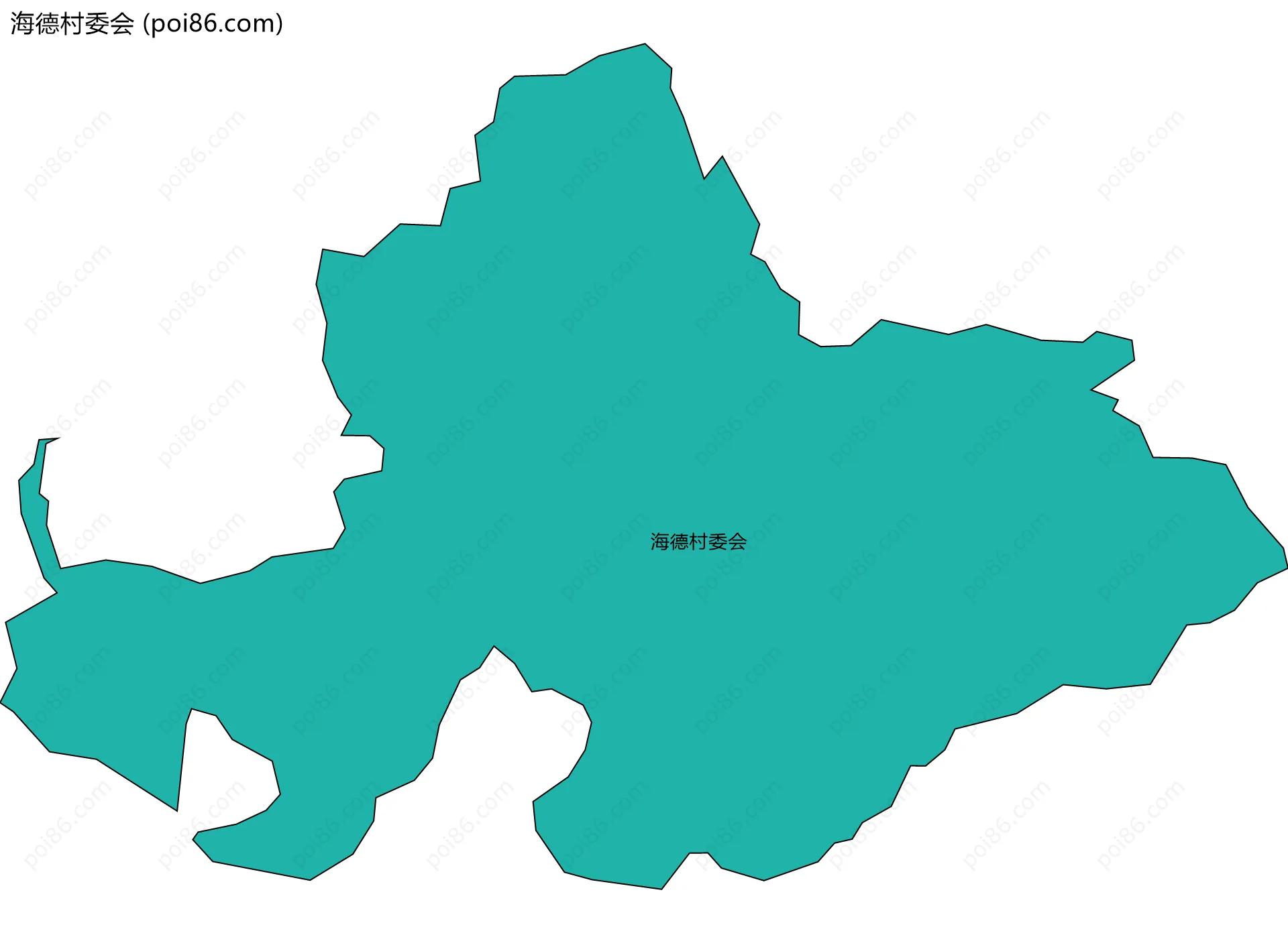 海德村委会边界地图