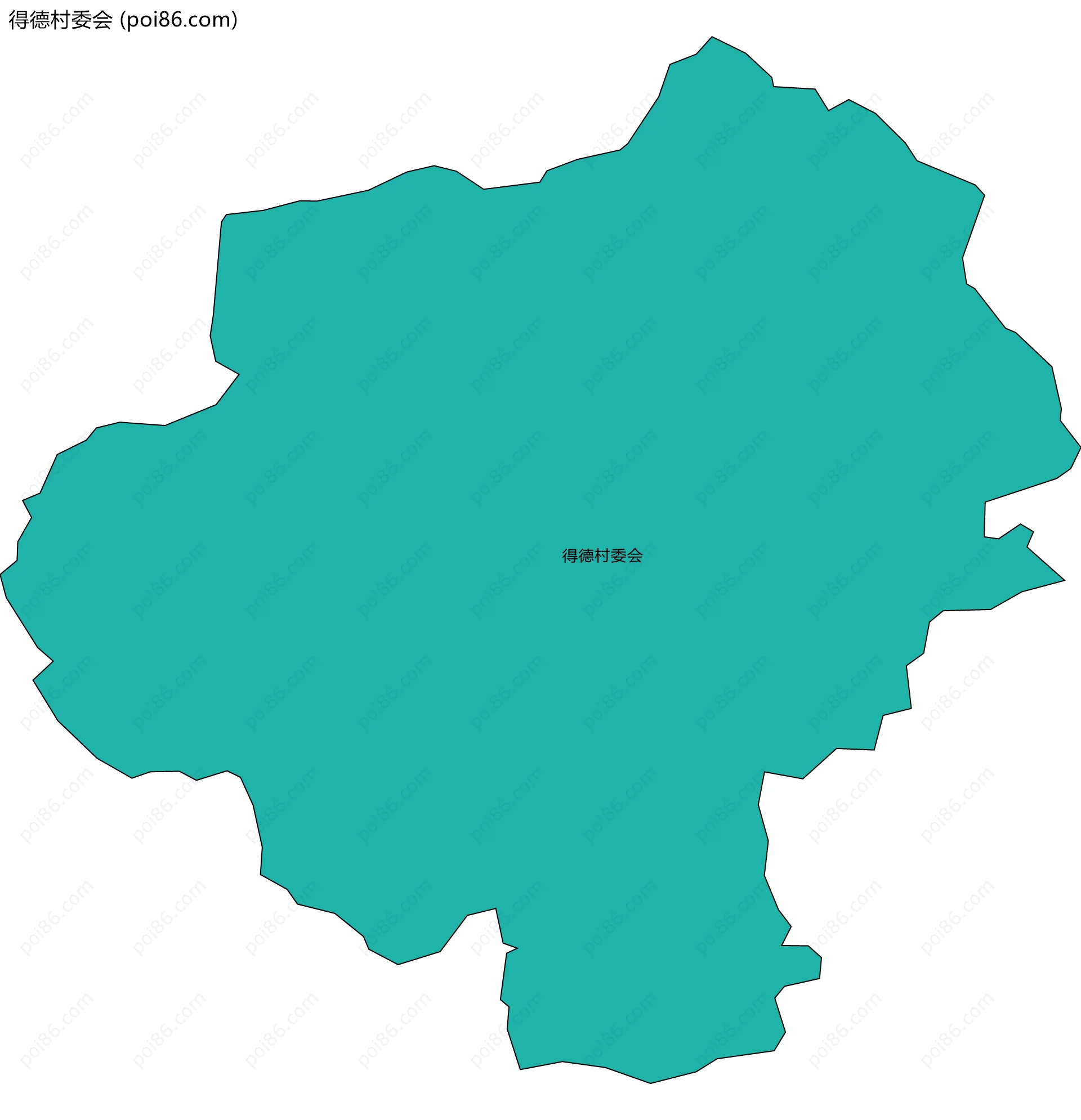 得德村委会边界地图