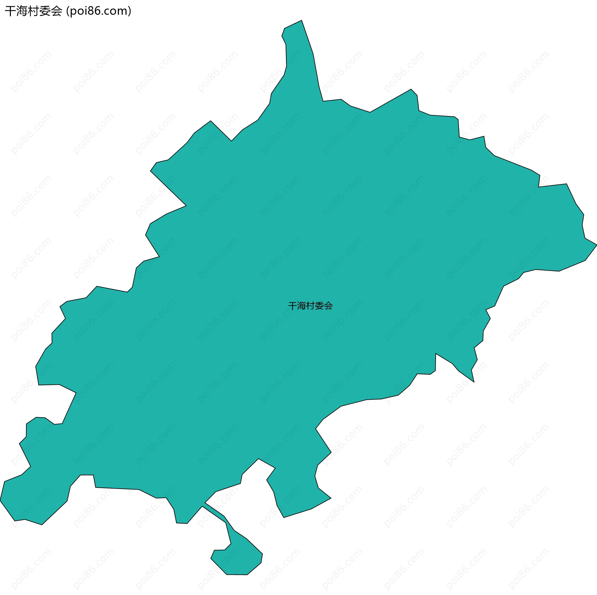 干海村委会边界地图