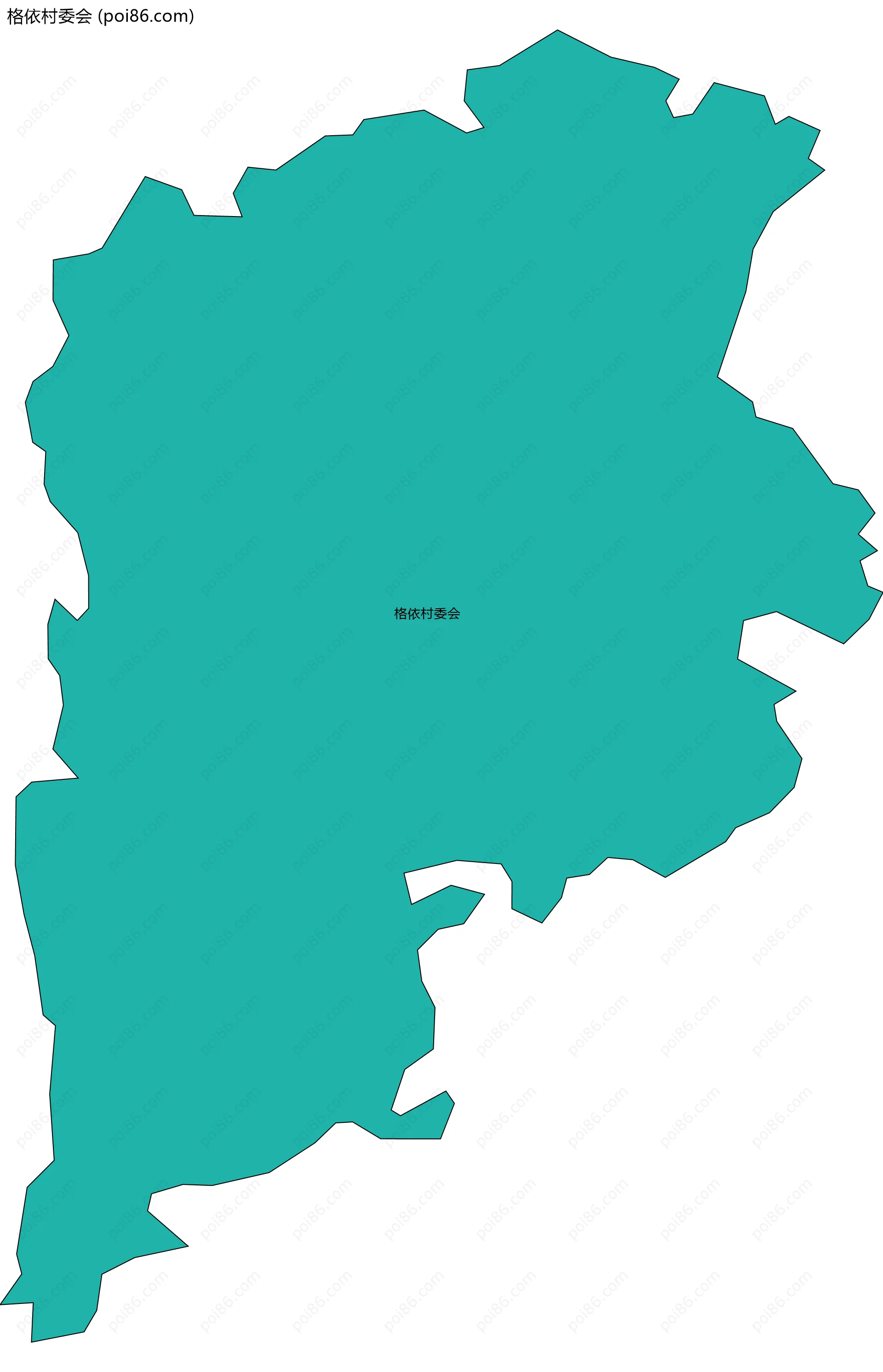 格依村委会边界地图