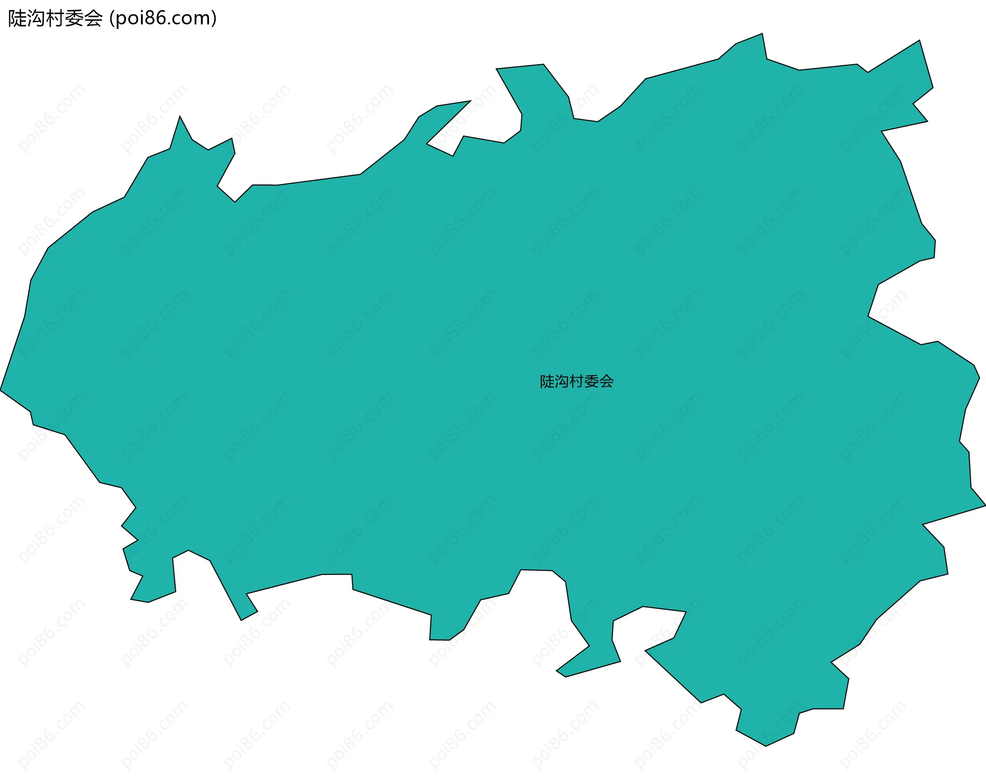 陡沟村委会边界地图