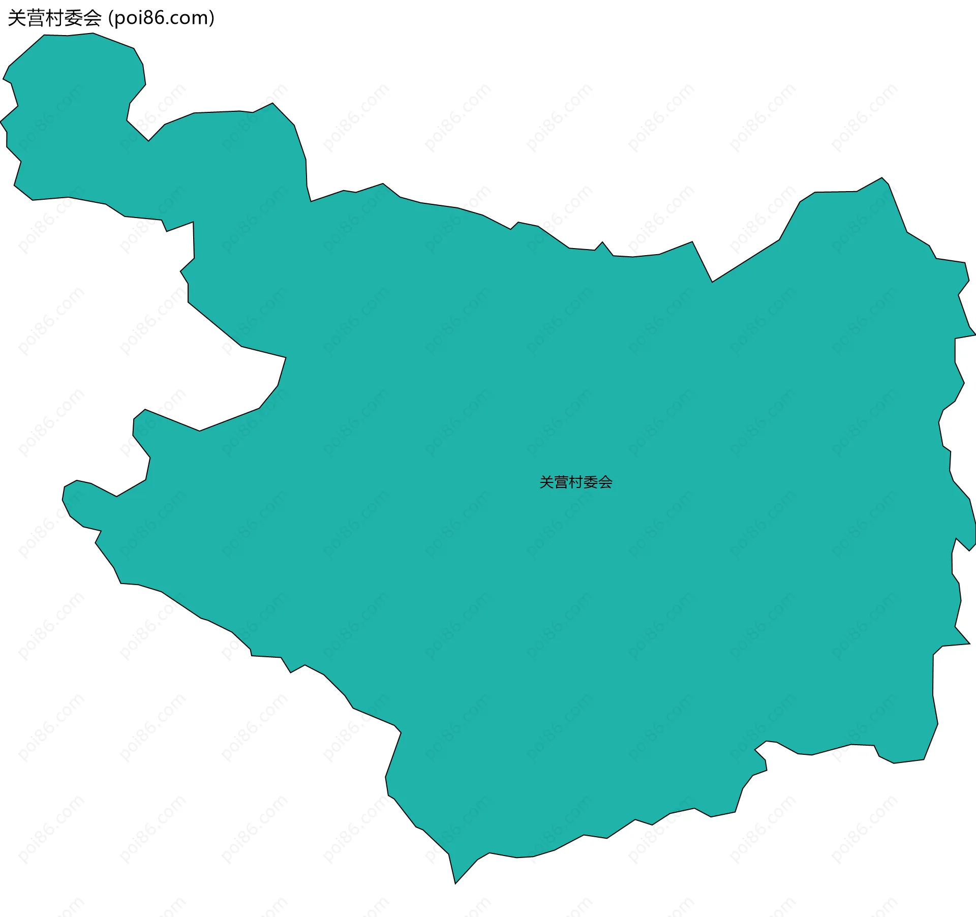 关营村委会边界地图