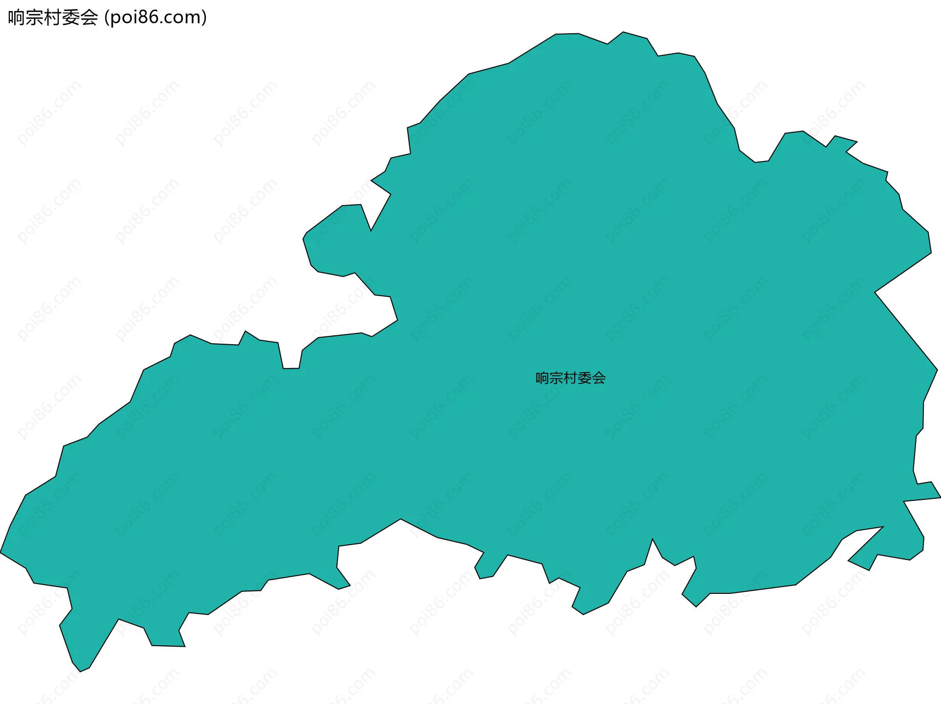 响宗村委会边界地图