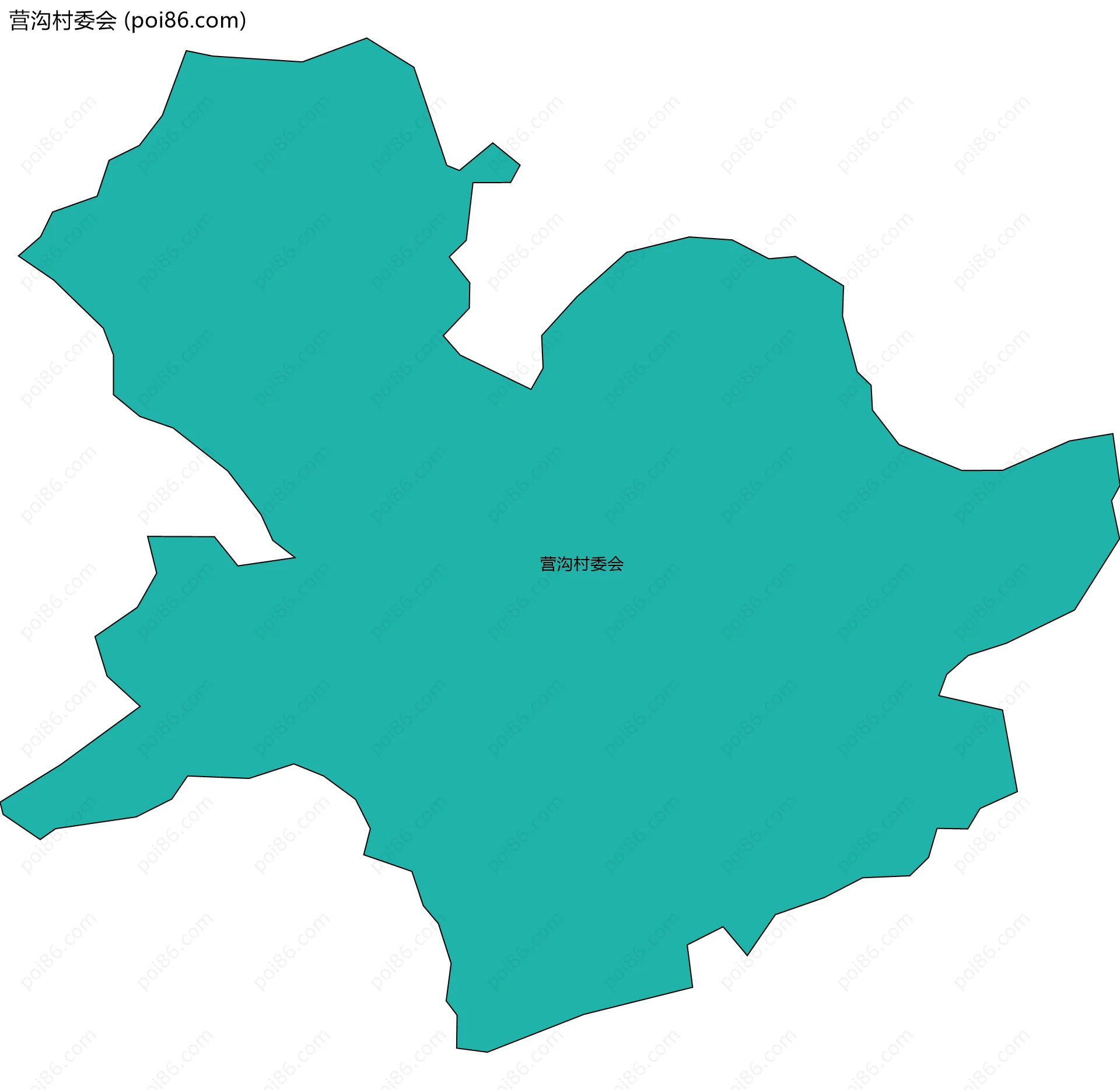 营沟村委会边界地图