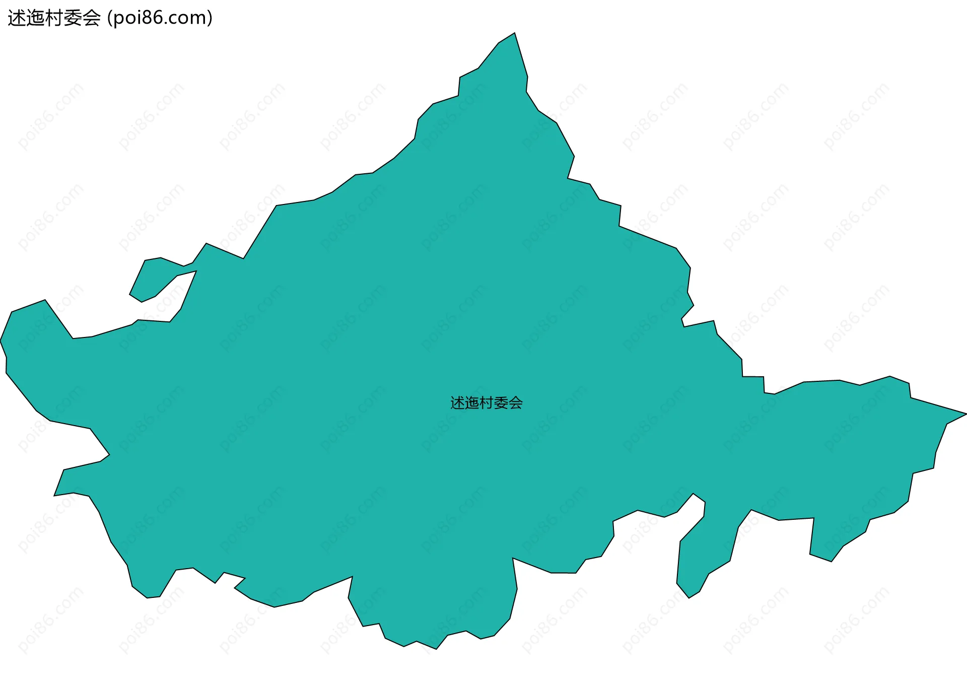 述迤村委会边界地图