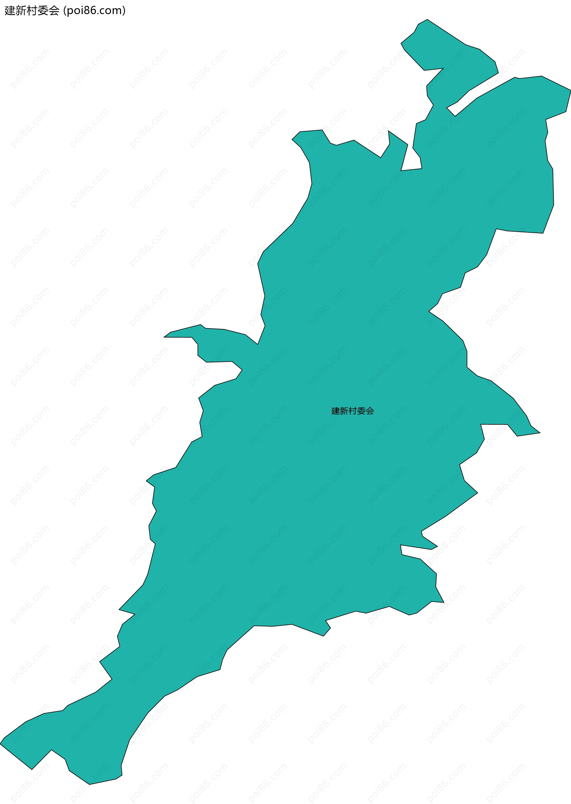 建新村委会边界地图