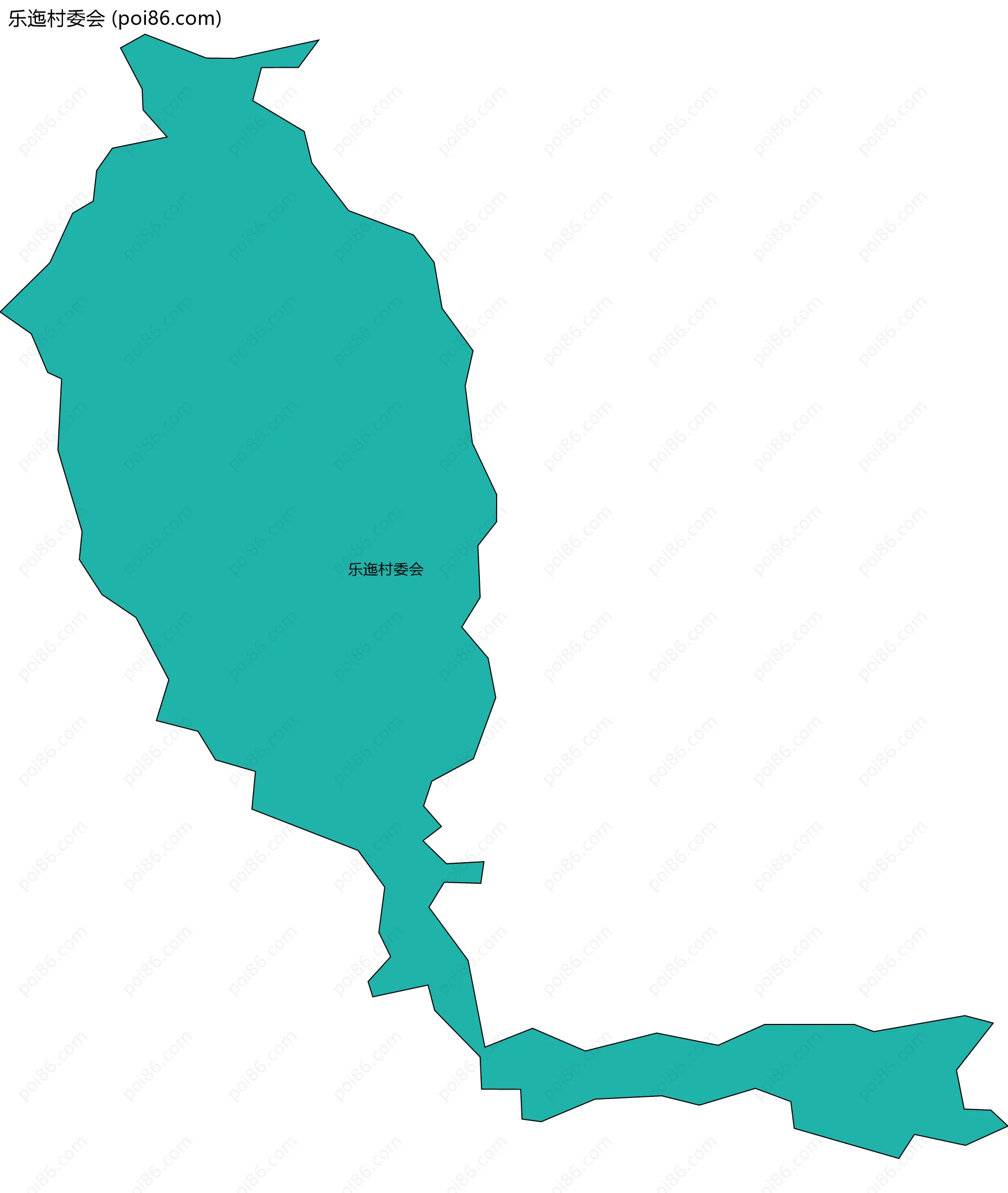 乐迤村委会边界地图