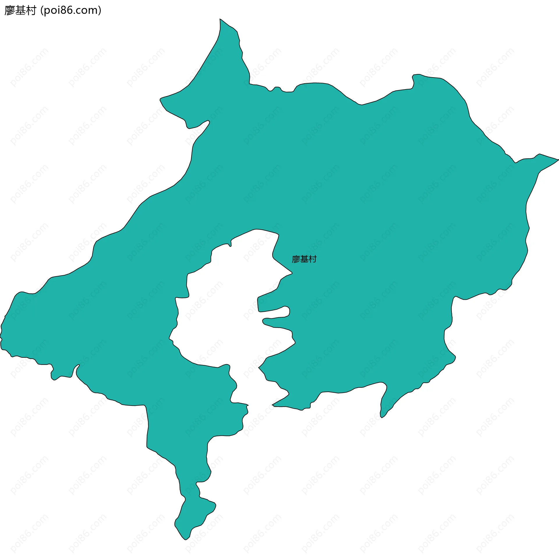 廖基村边界地图