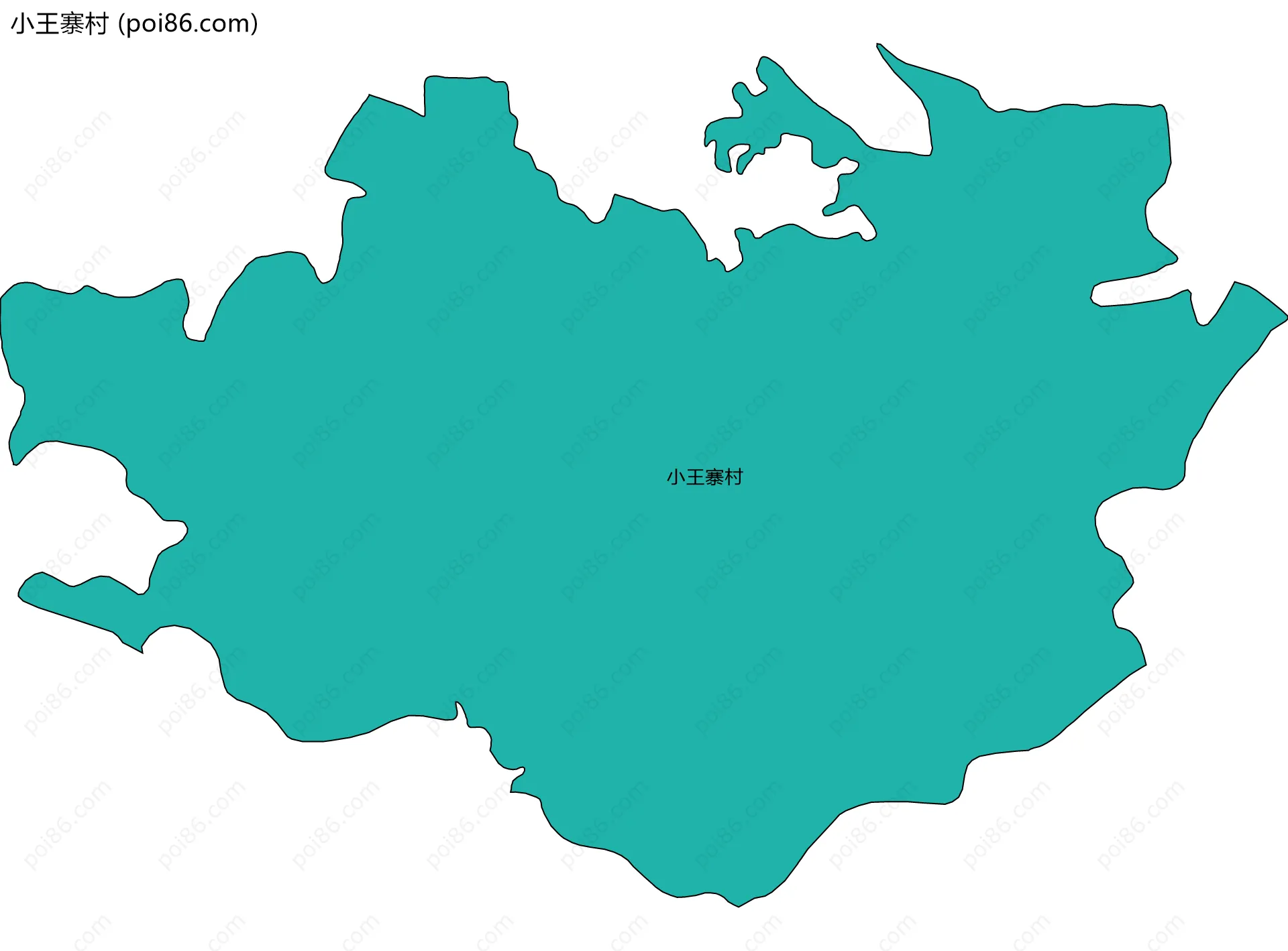 小王寨村边界地图
