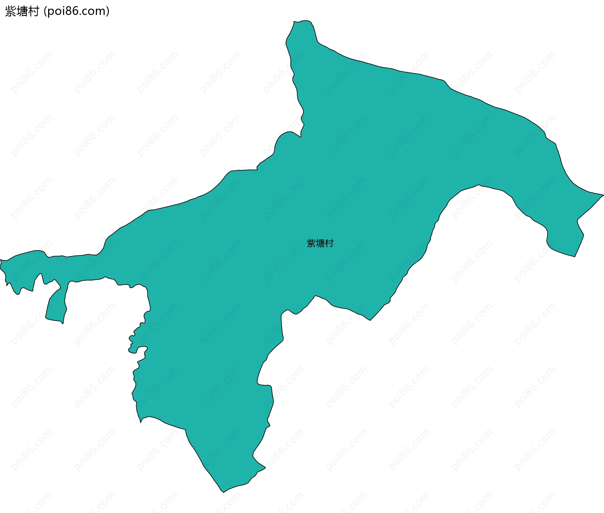 紫塘村边界地图