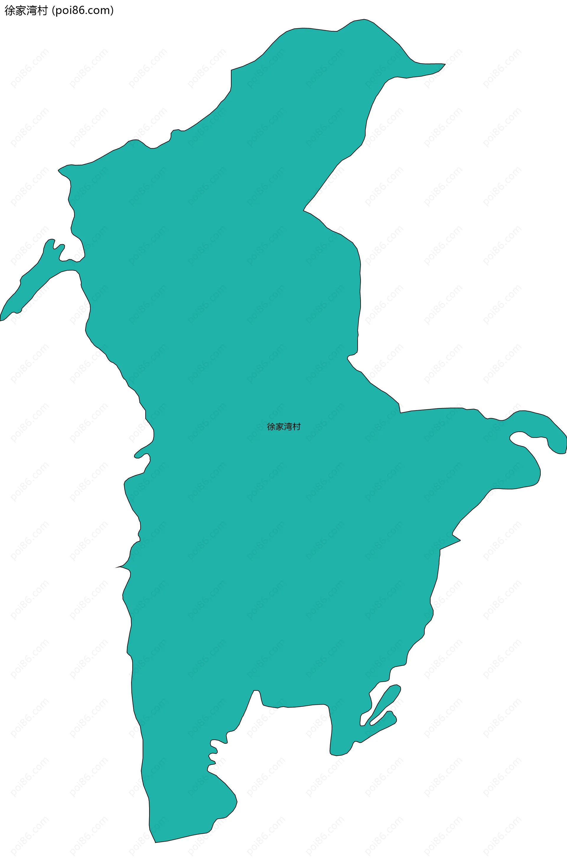徐家湾村边界地图