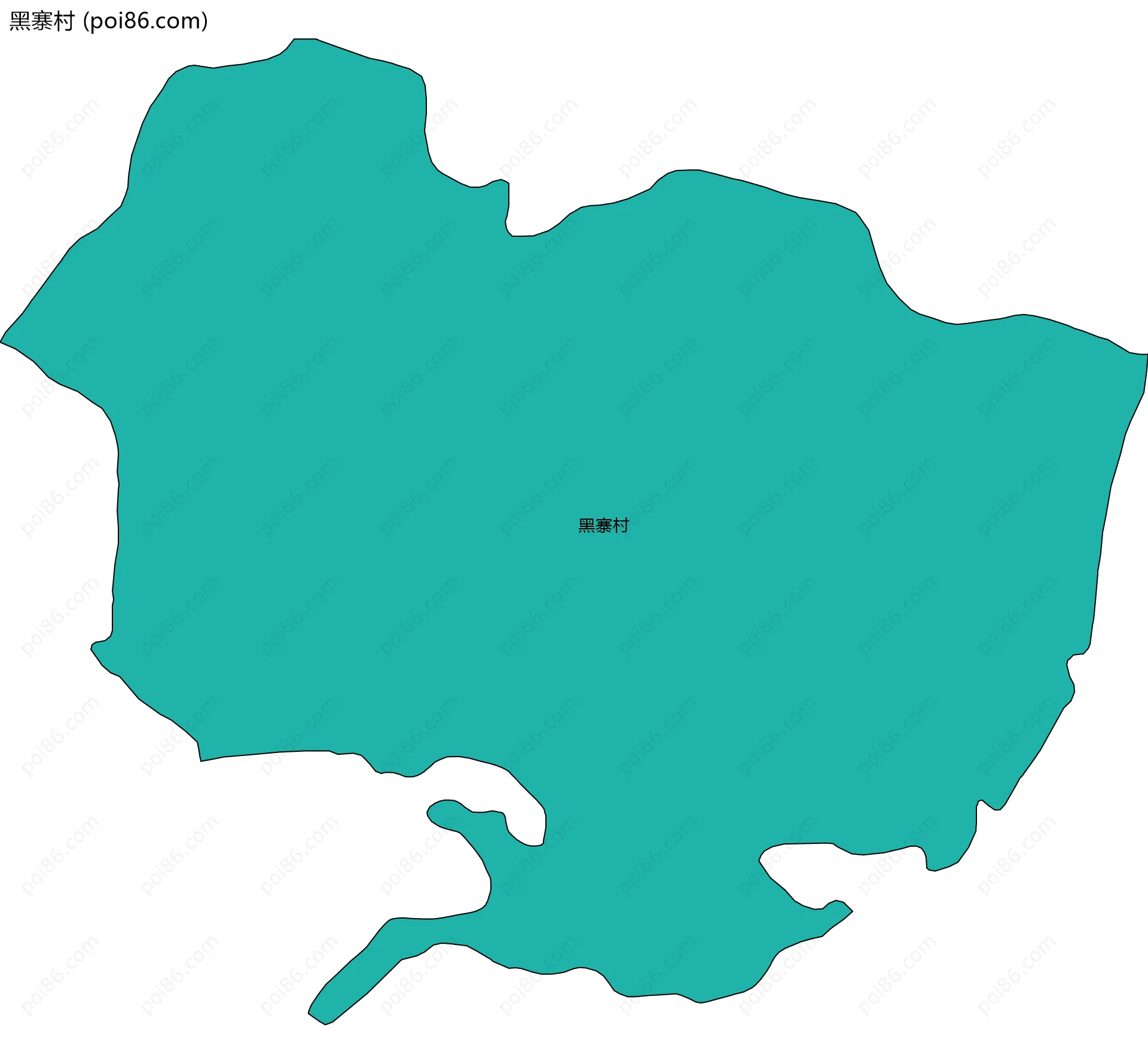 黑寨村边界地图