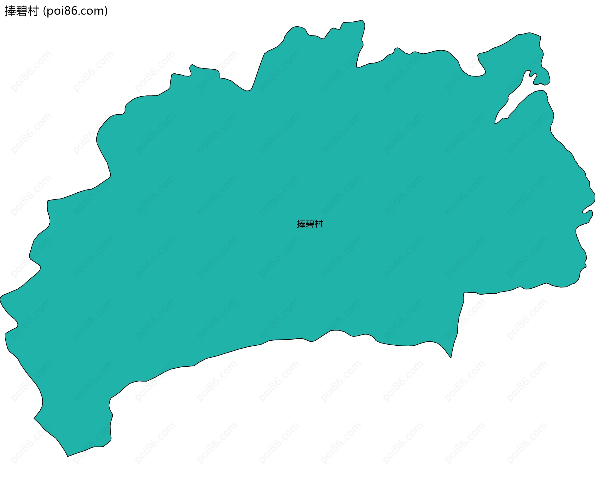 捧碧村边界地图