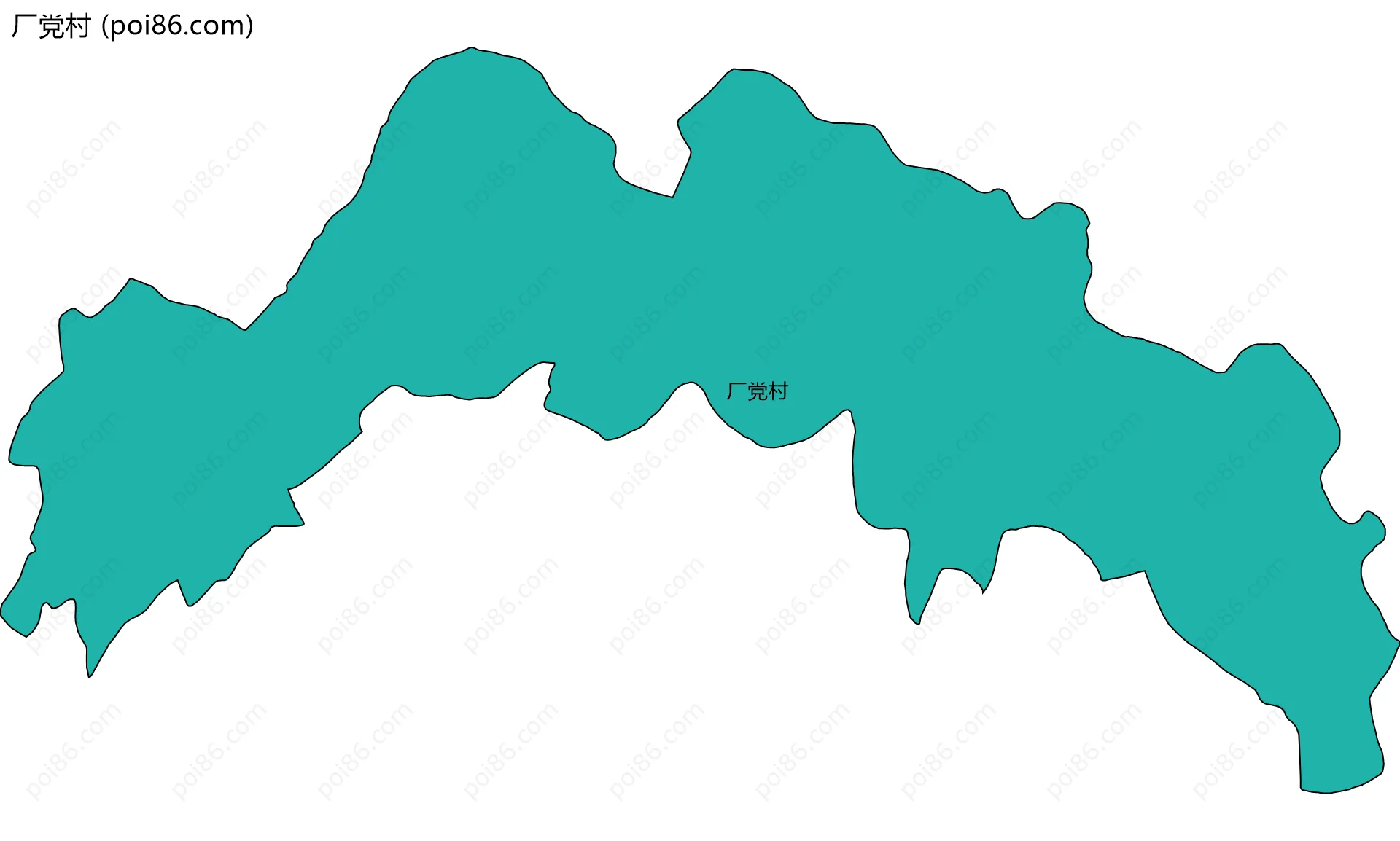 厂党村边界地图