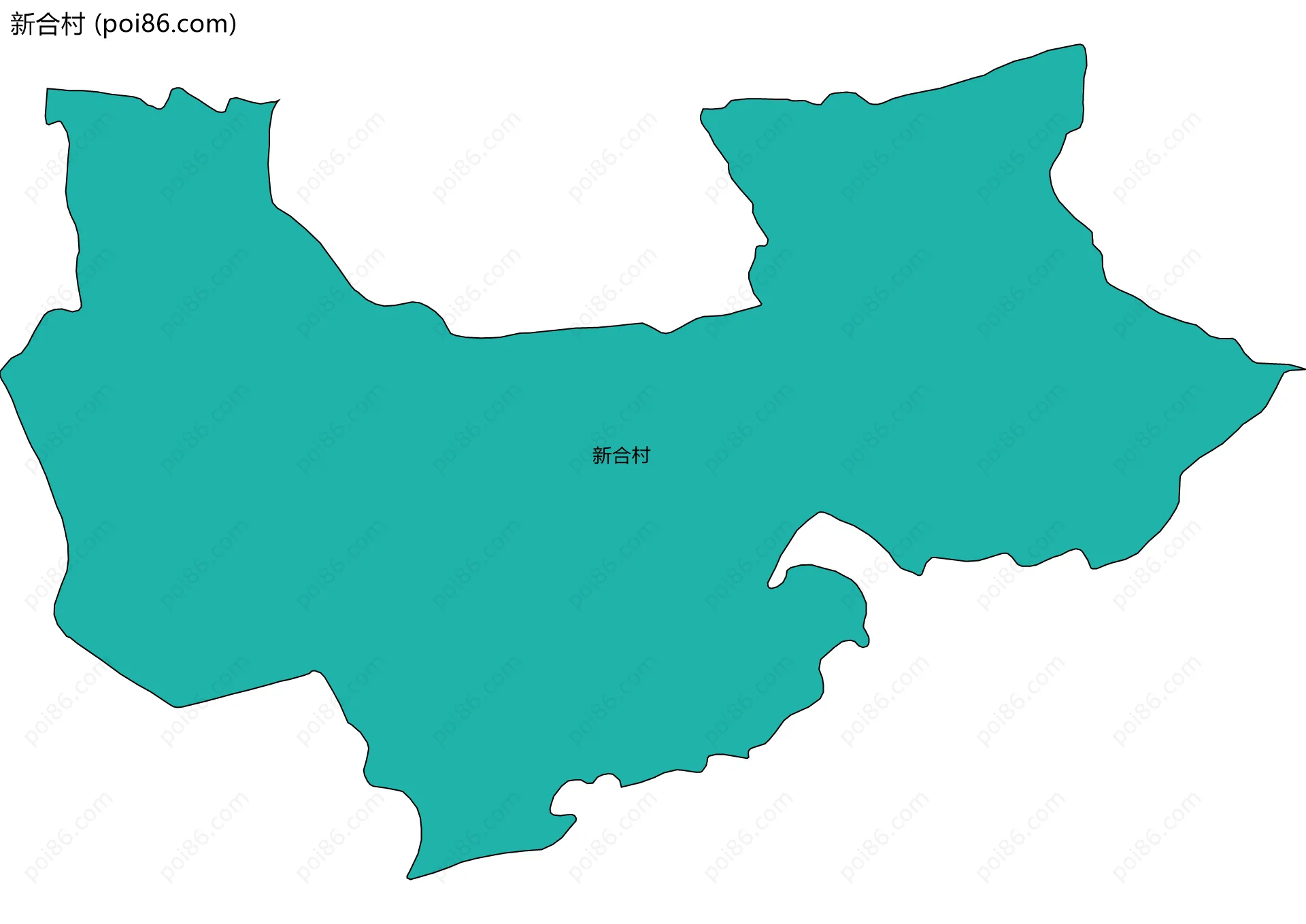 新合村边界地图
