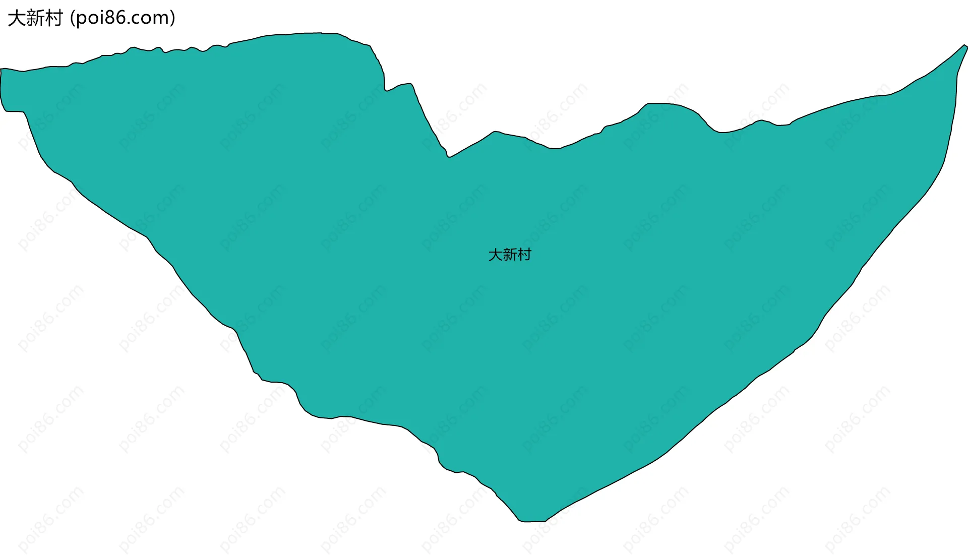 大新村边界地图