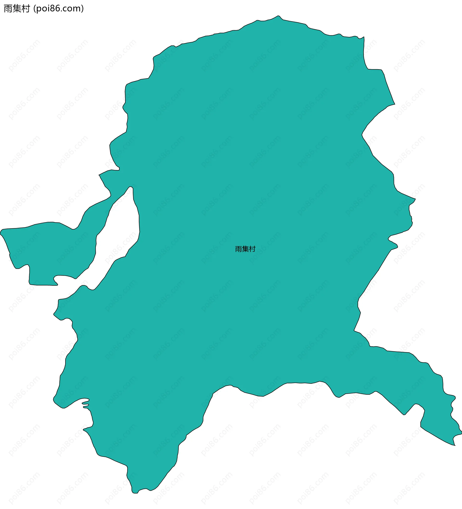 雨集村边界地图