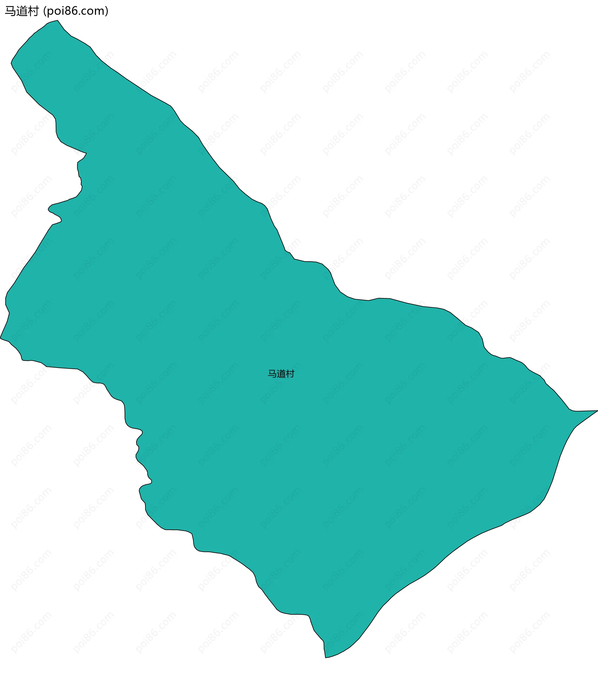 马道村边界地图