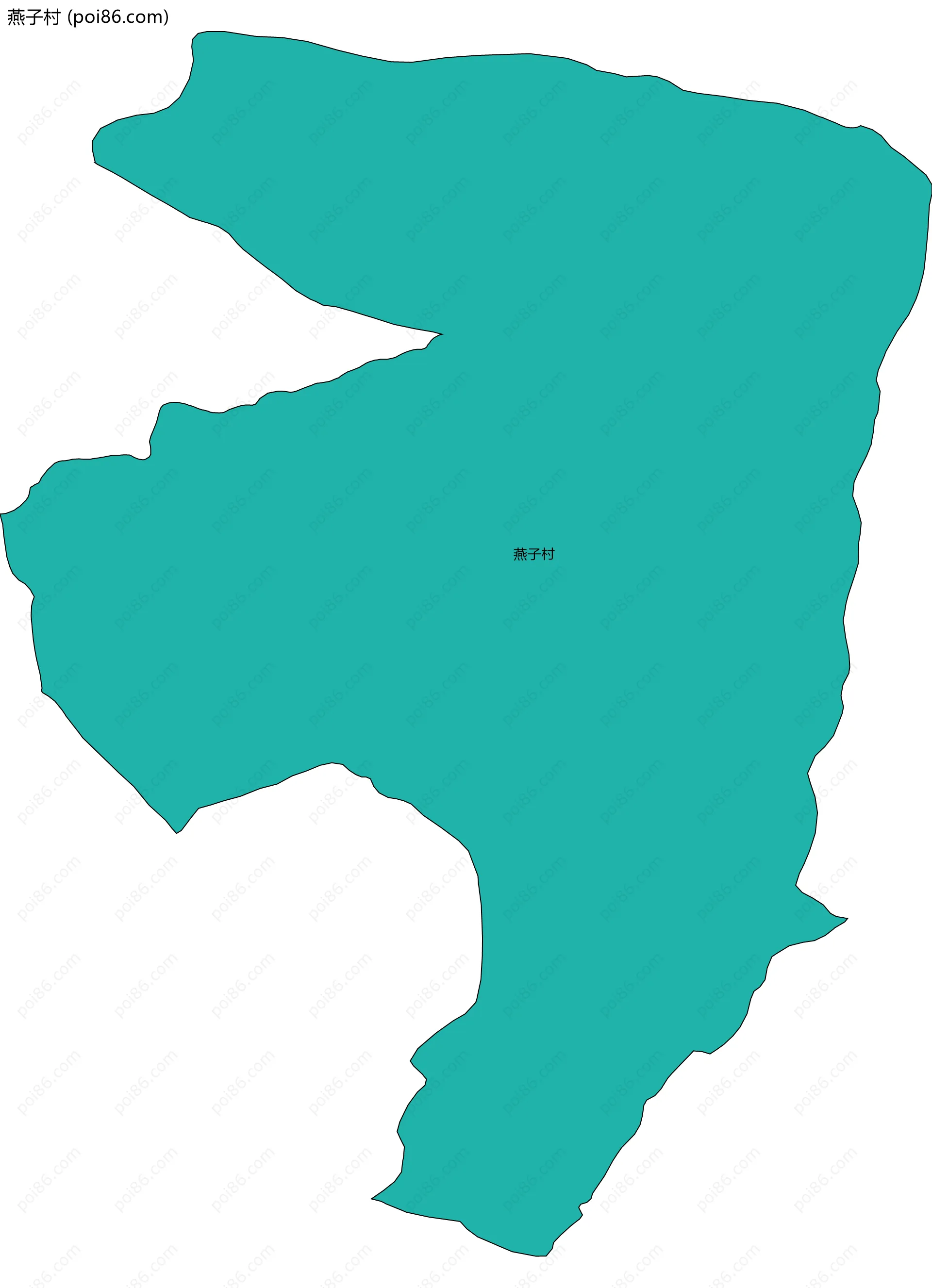 燕子村边界地图