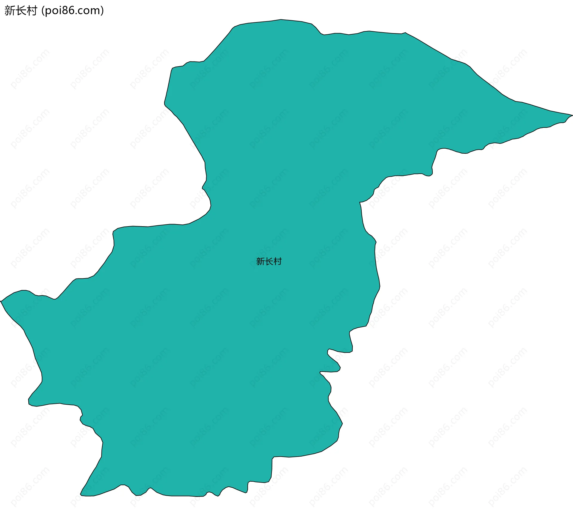 新长村边界地图