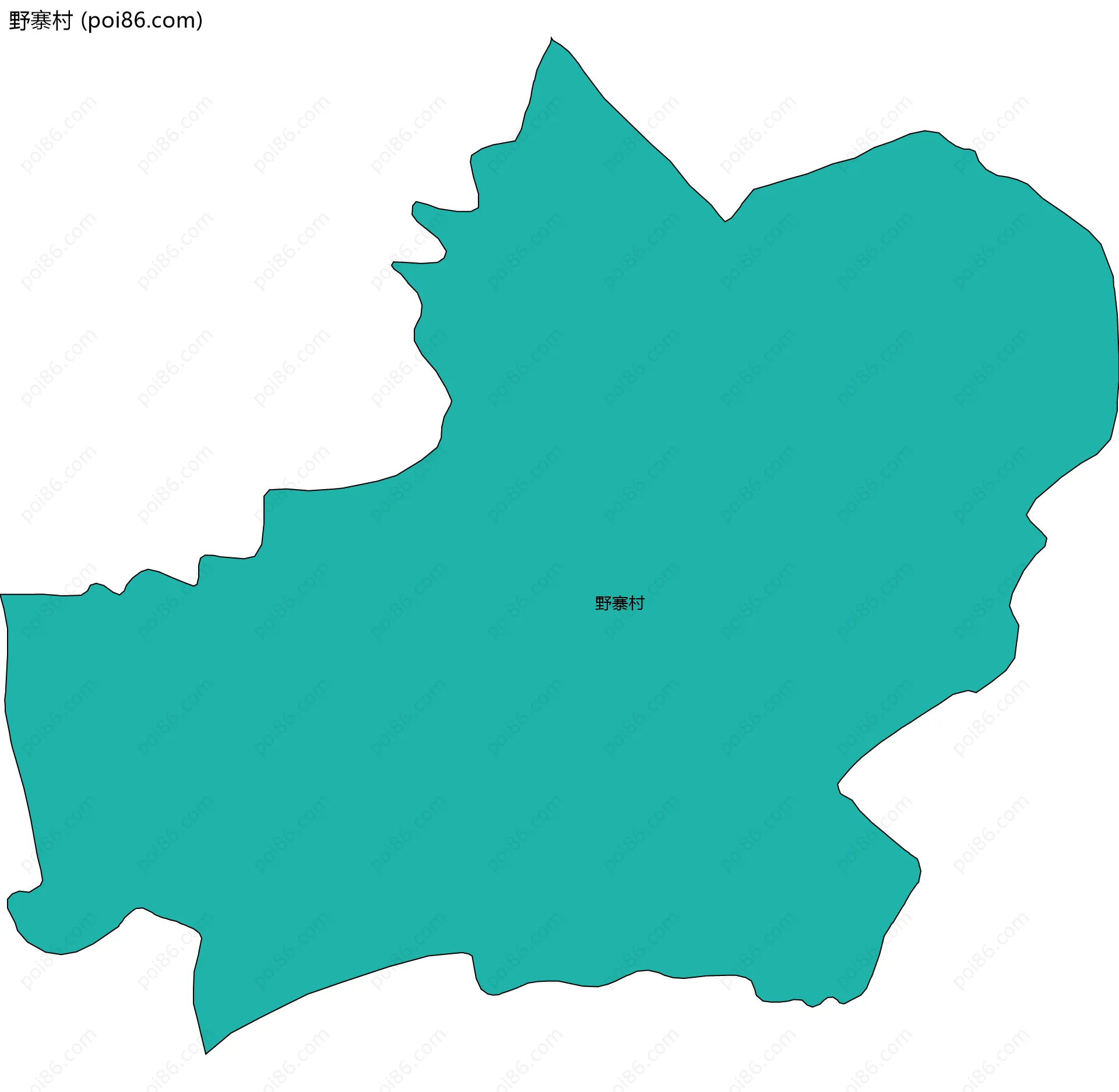 野寨村边界地图