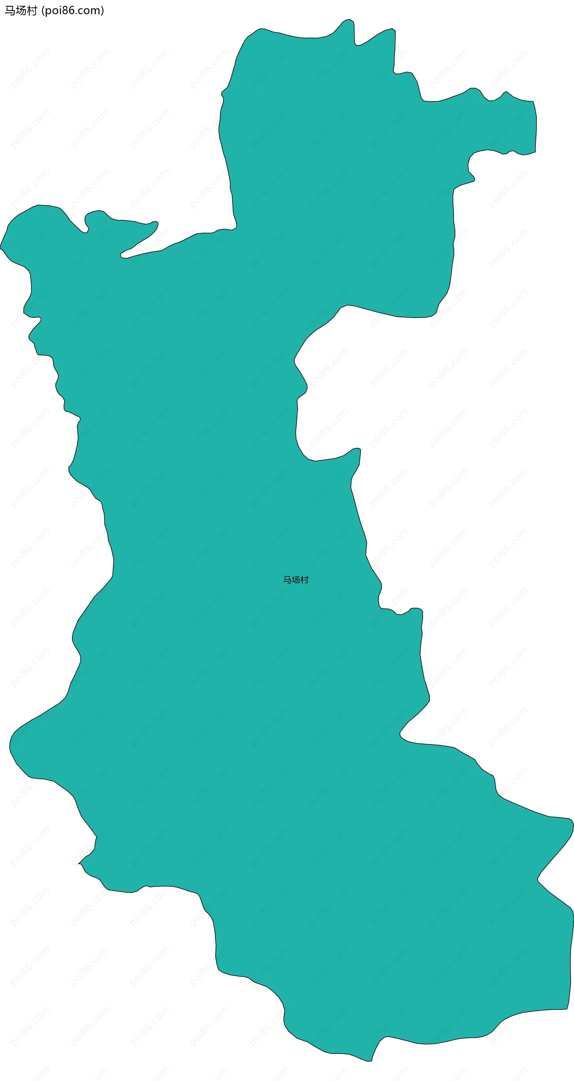 马场村边界地图