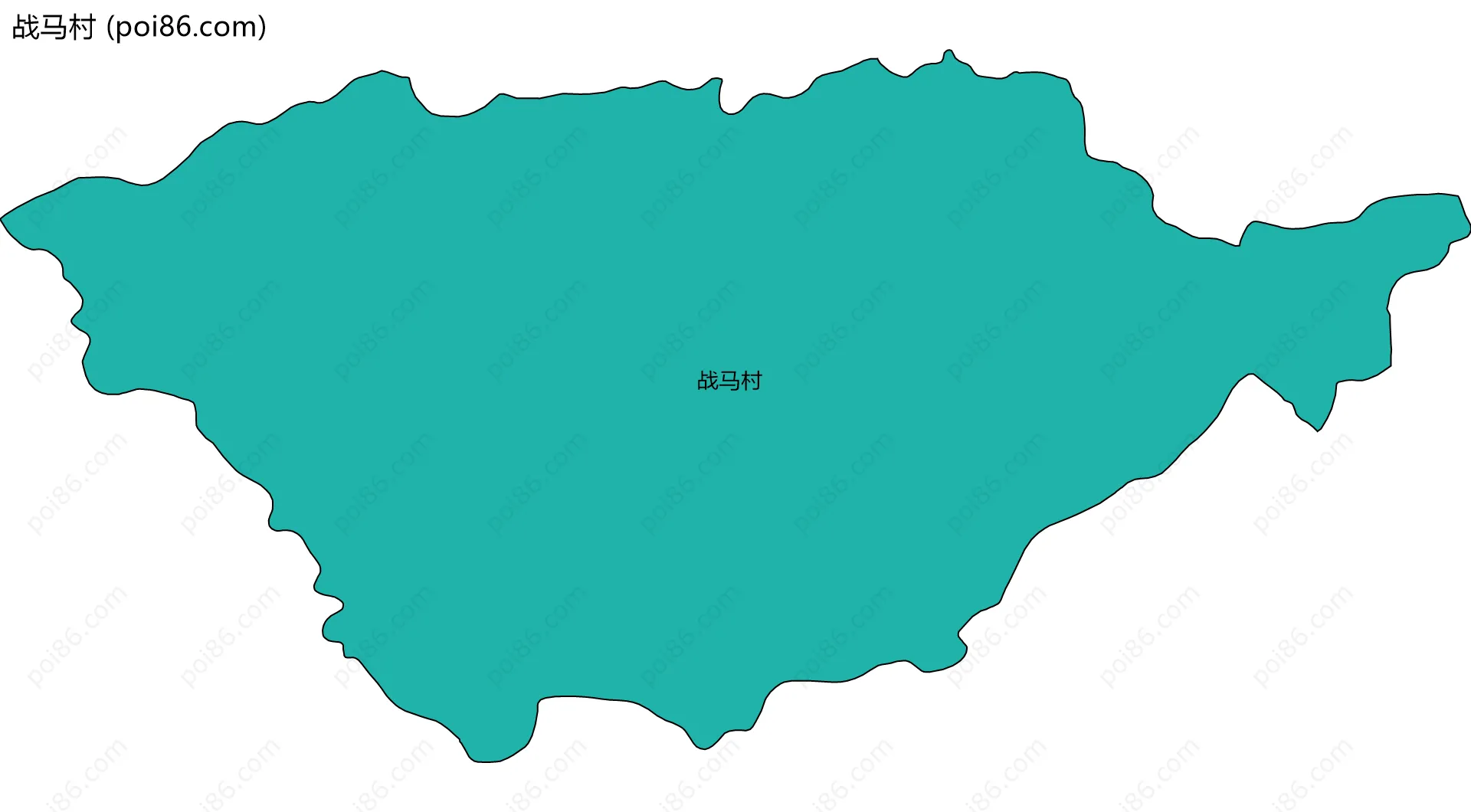战马村边界地图