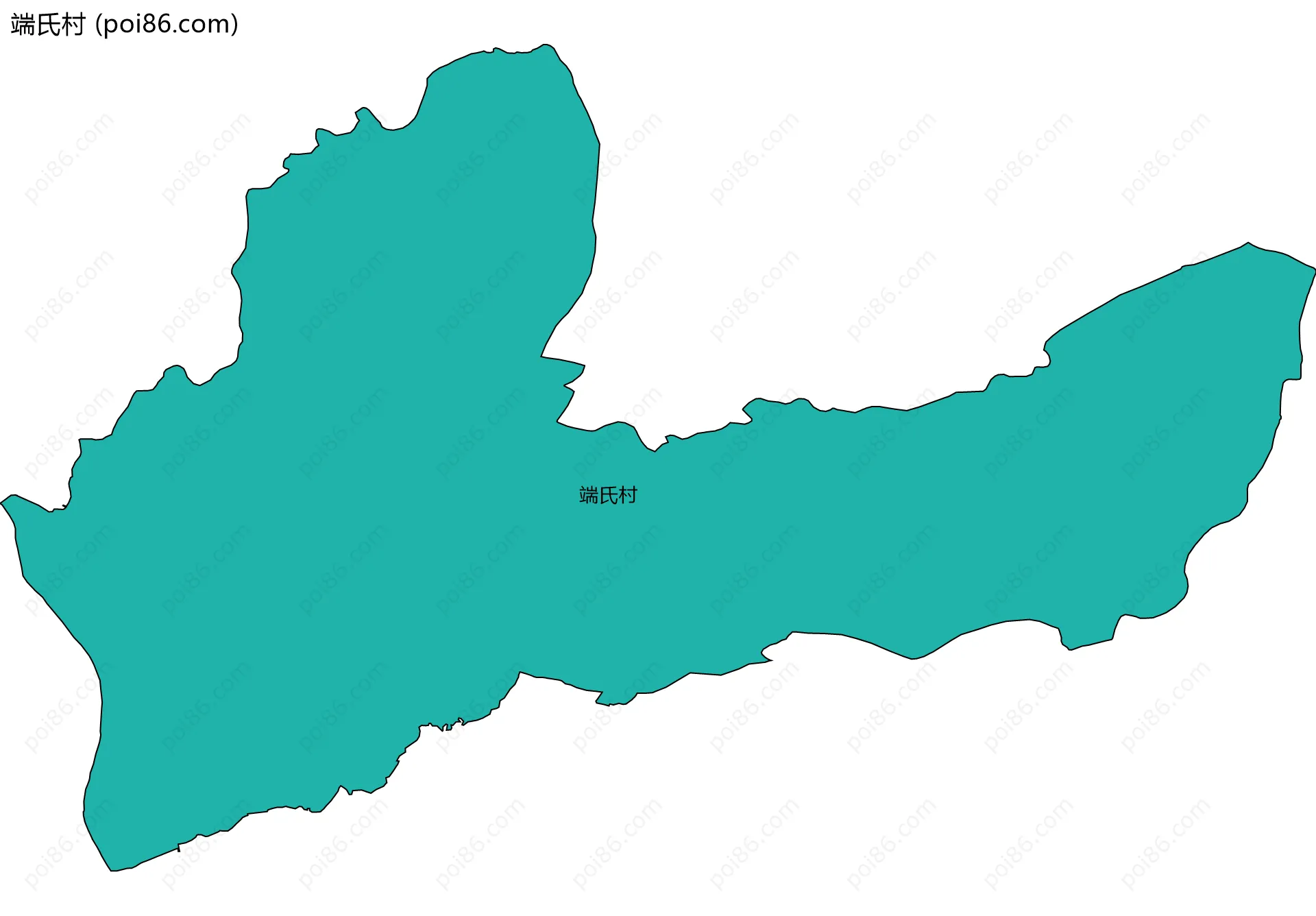 端氏村边界地图