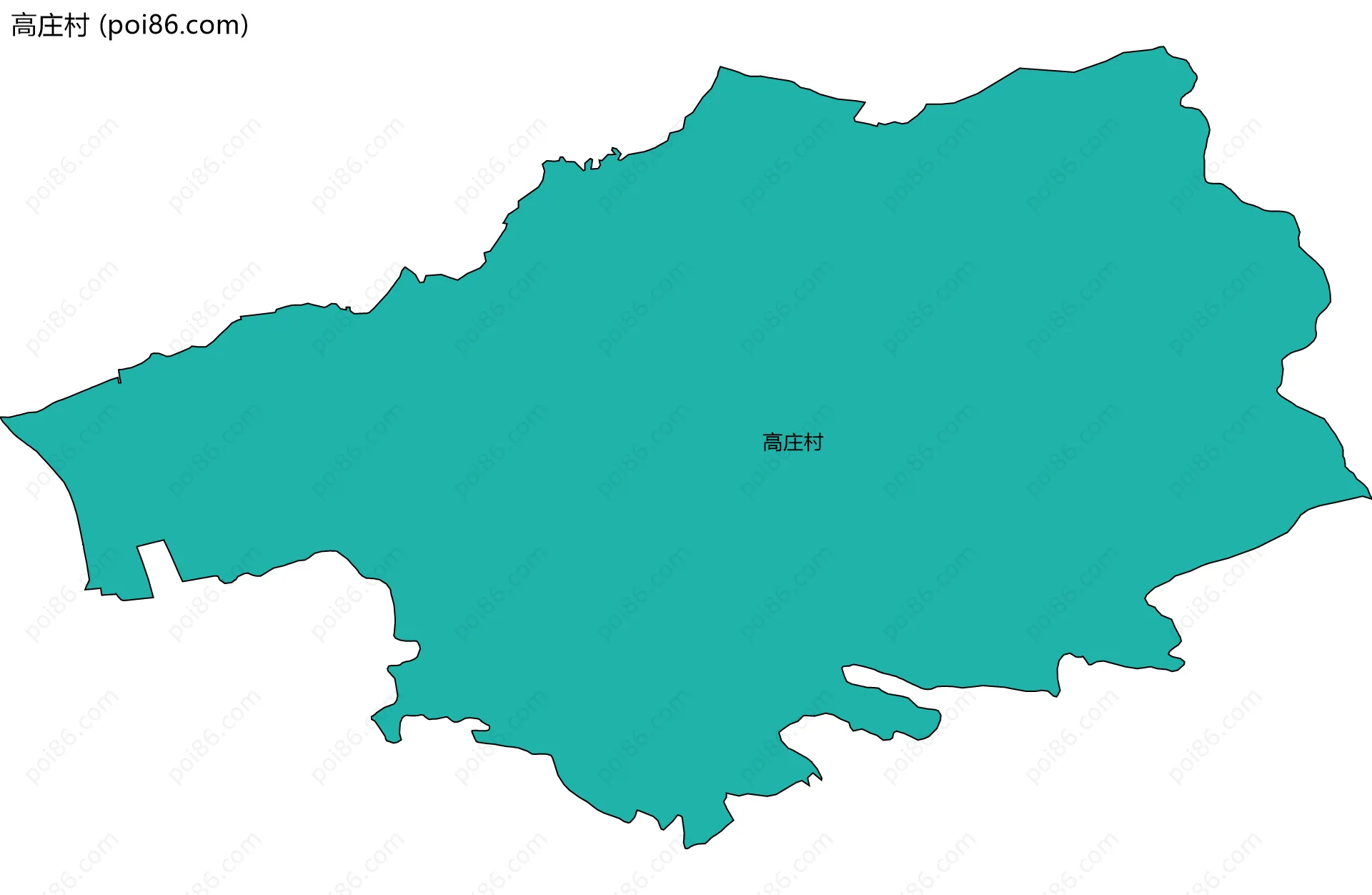 高庄村边界地图