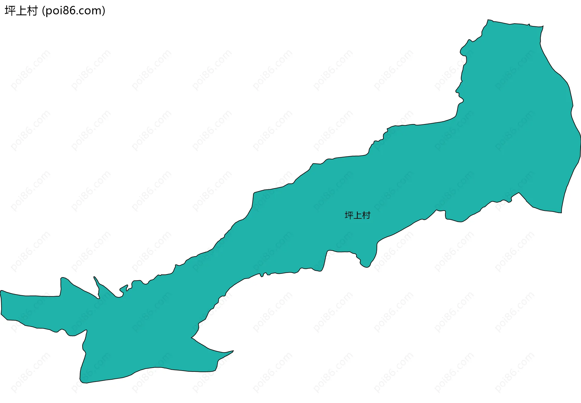 坪上村边界地图