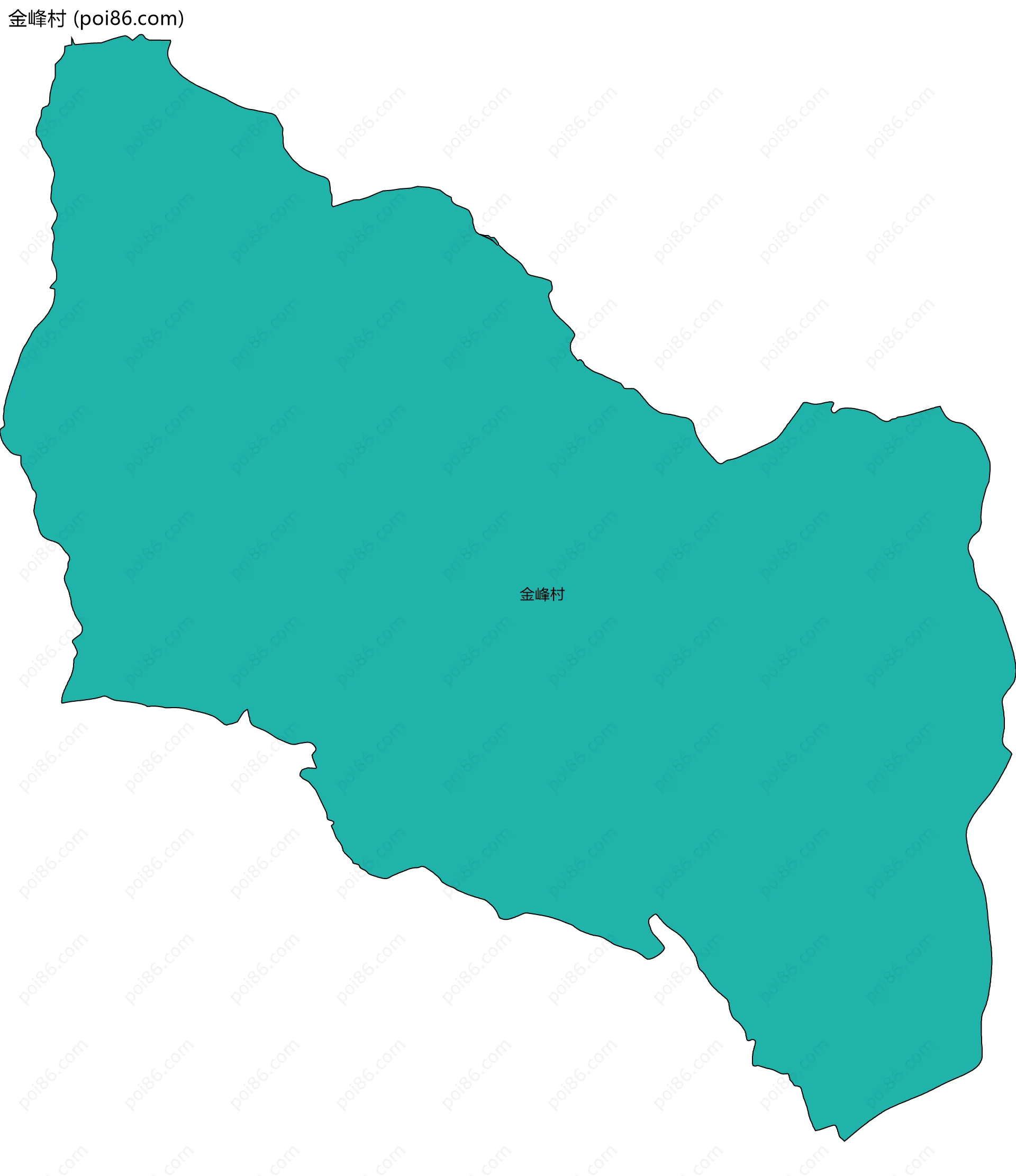 金峰村边界地图