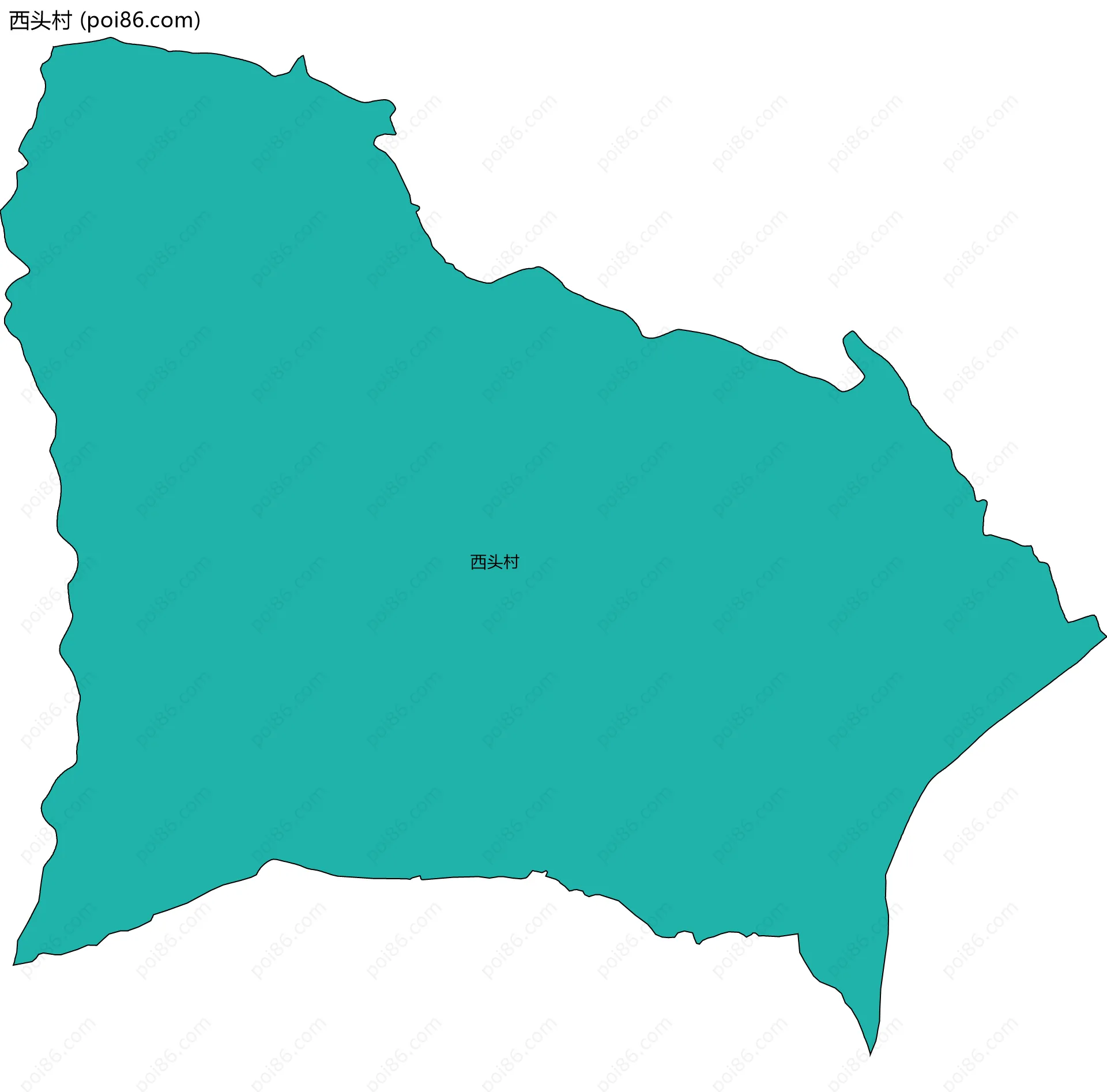 西头村边界地图